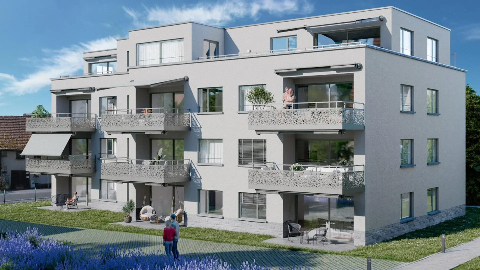 Leben am Wildbach in Hinwil: 4.5 Zimmerwohnung Gartenwohnung