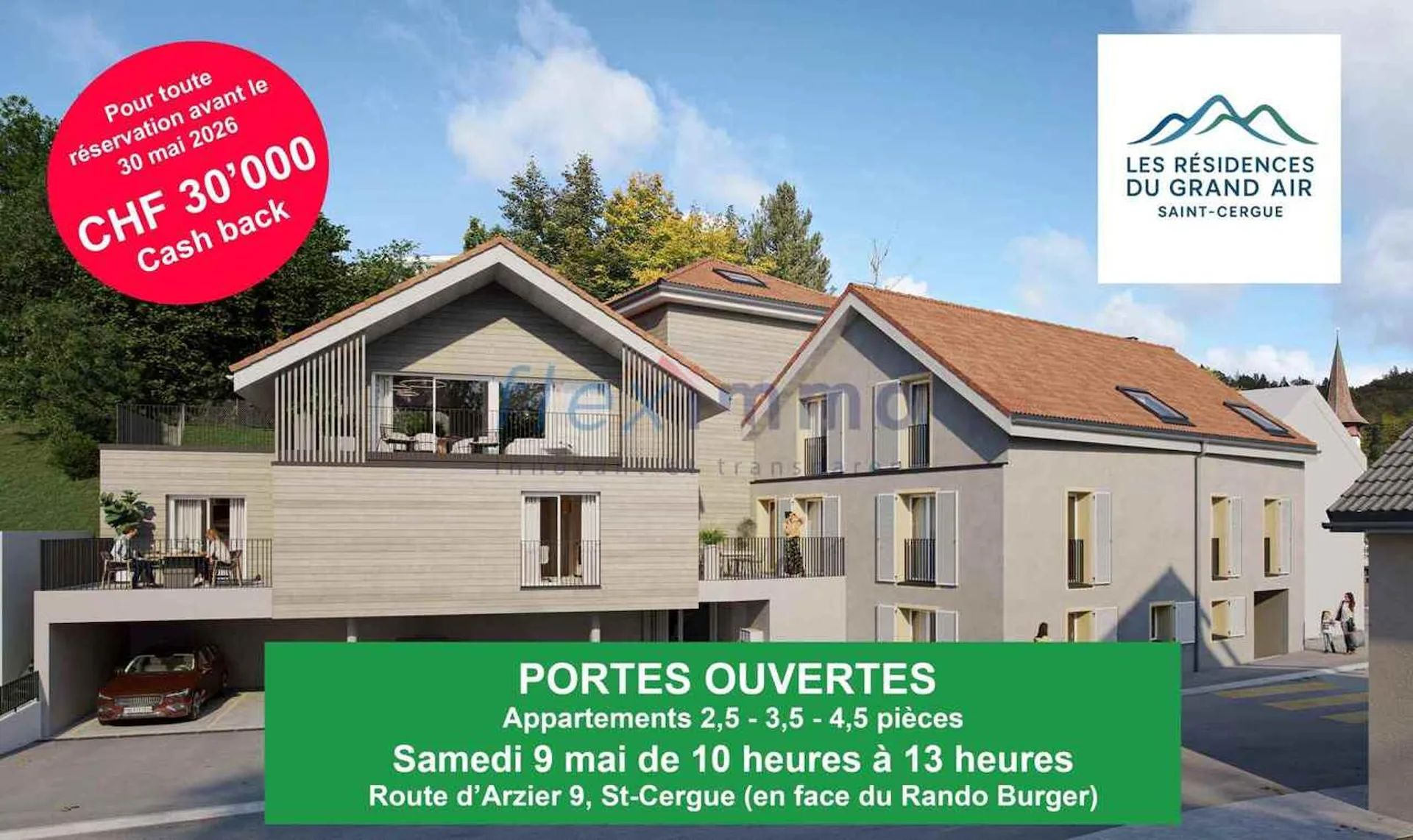 Duplex neuf - terrasse et balcons  Espace et lumière au sommet du Jura