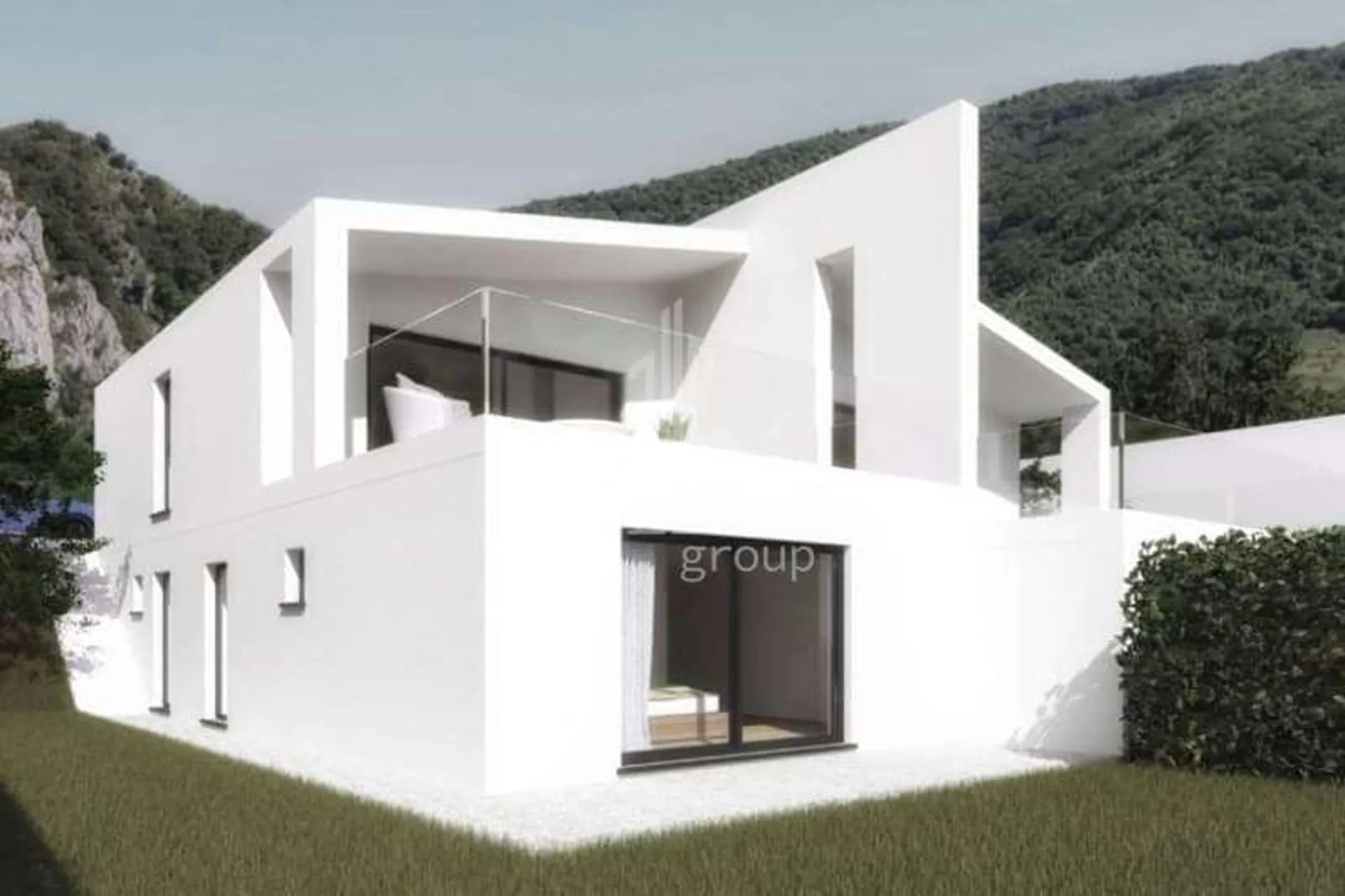 Modern semi-detached house in Monteggio with panoramic view