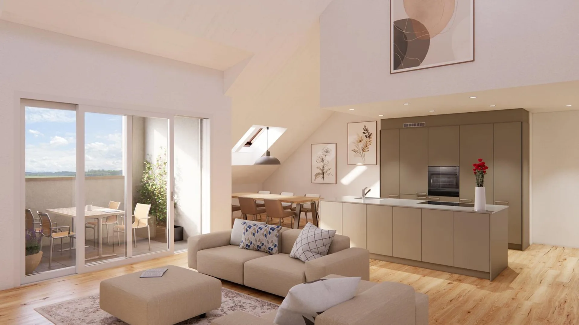 5.5-Room Attic Apartment in Opfershofen TG