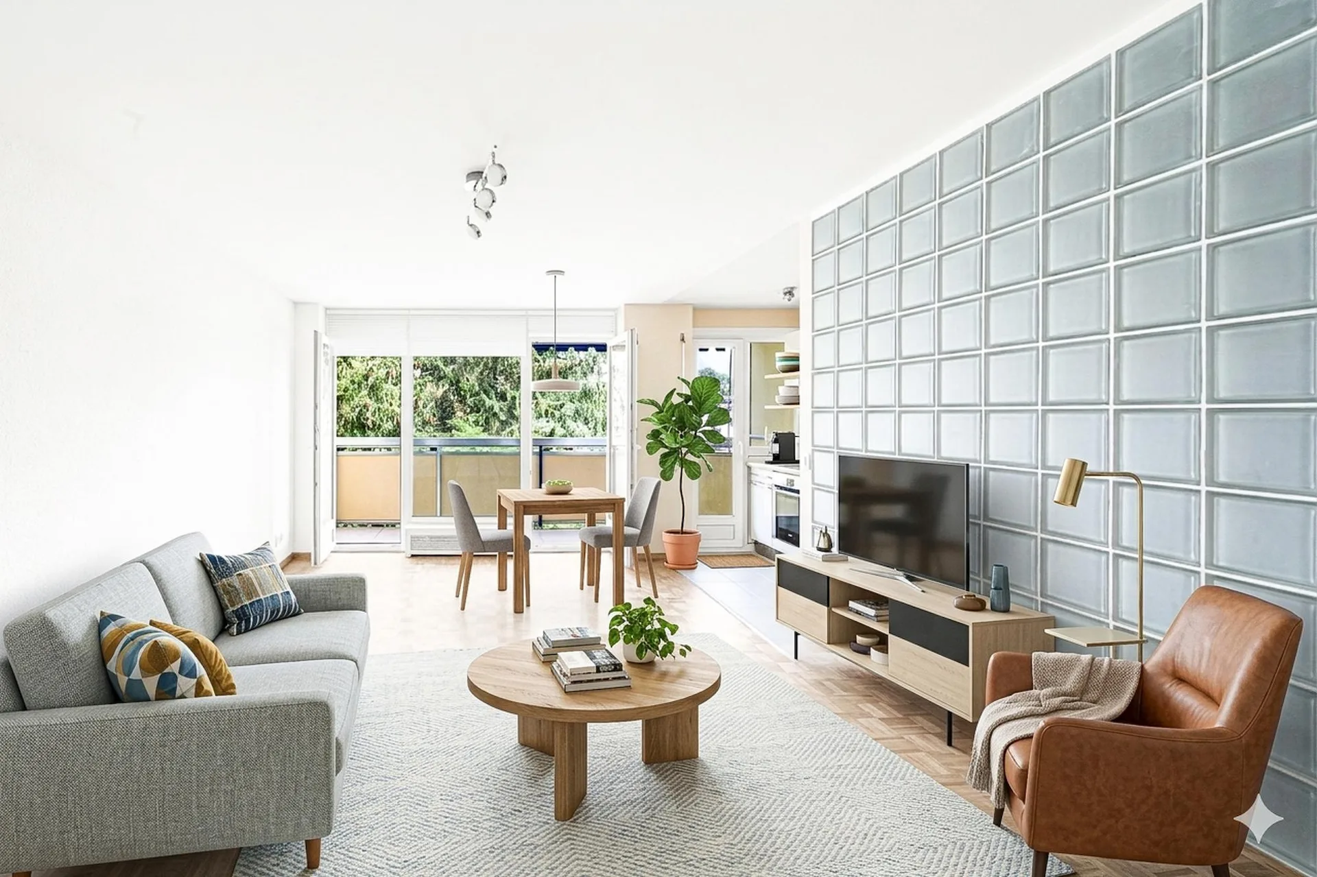 Studio rénové  Balcon ensoleillé  Vue dégagée