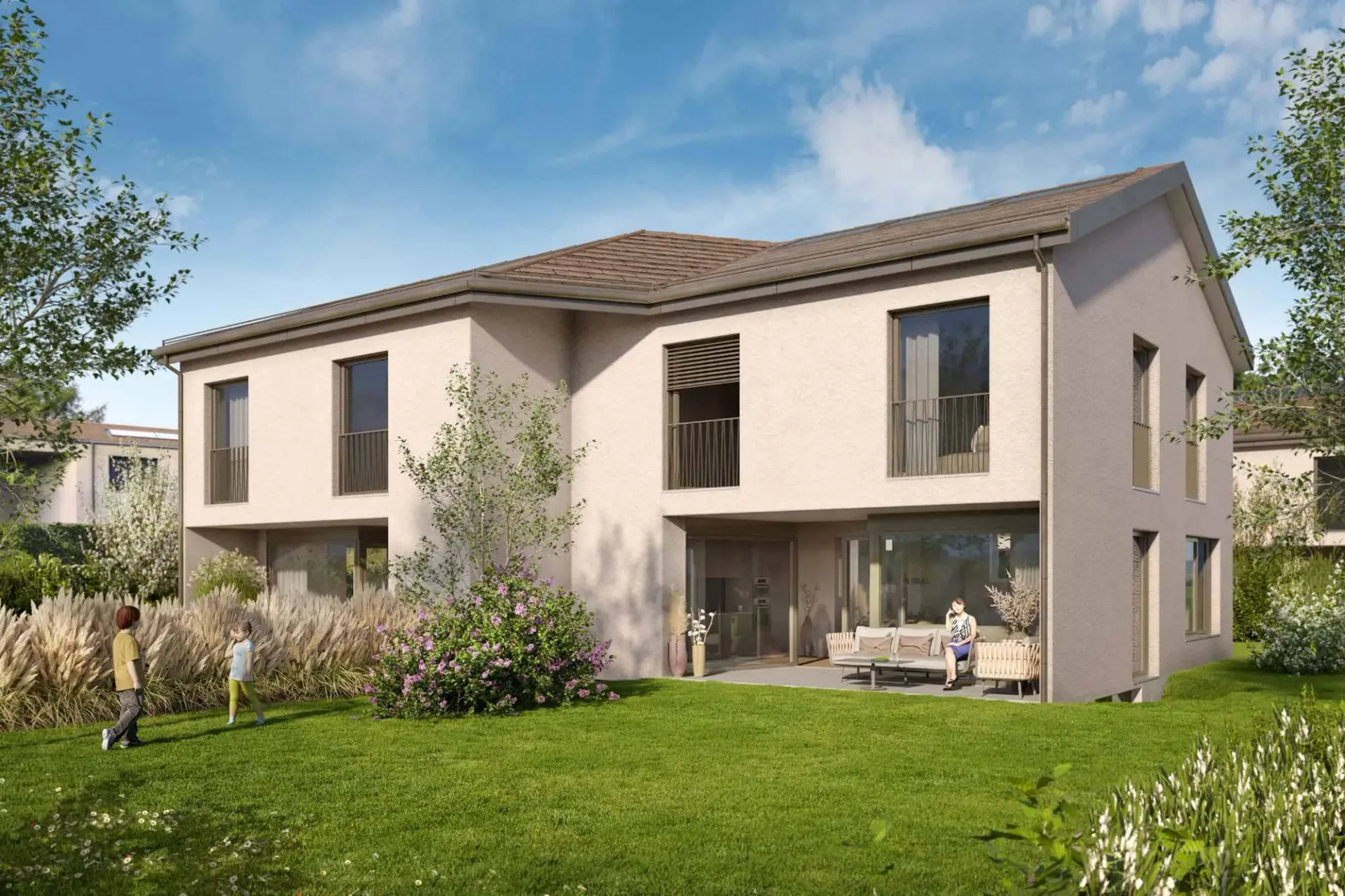 CORÇALIA  Villa jumelle neuve à Corcelles-près-Payerne