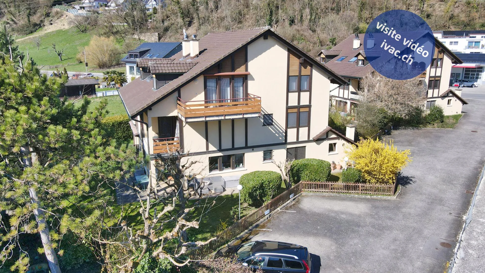 Appartement 2.5 pces avec terrasse et jardin à Vallamand / VD