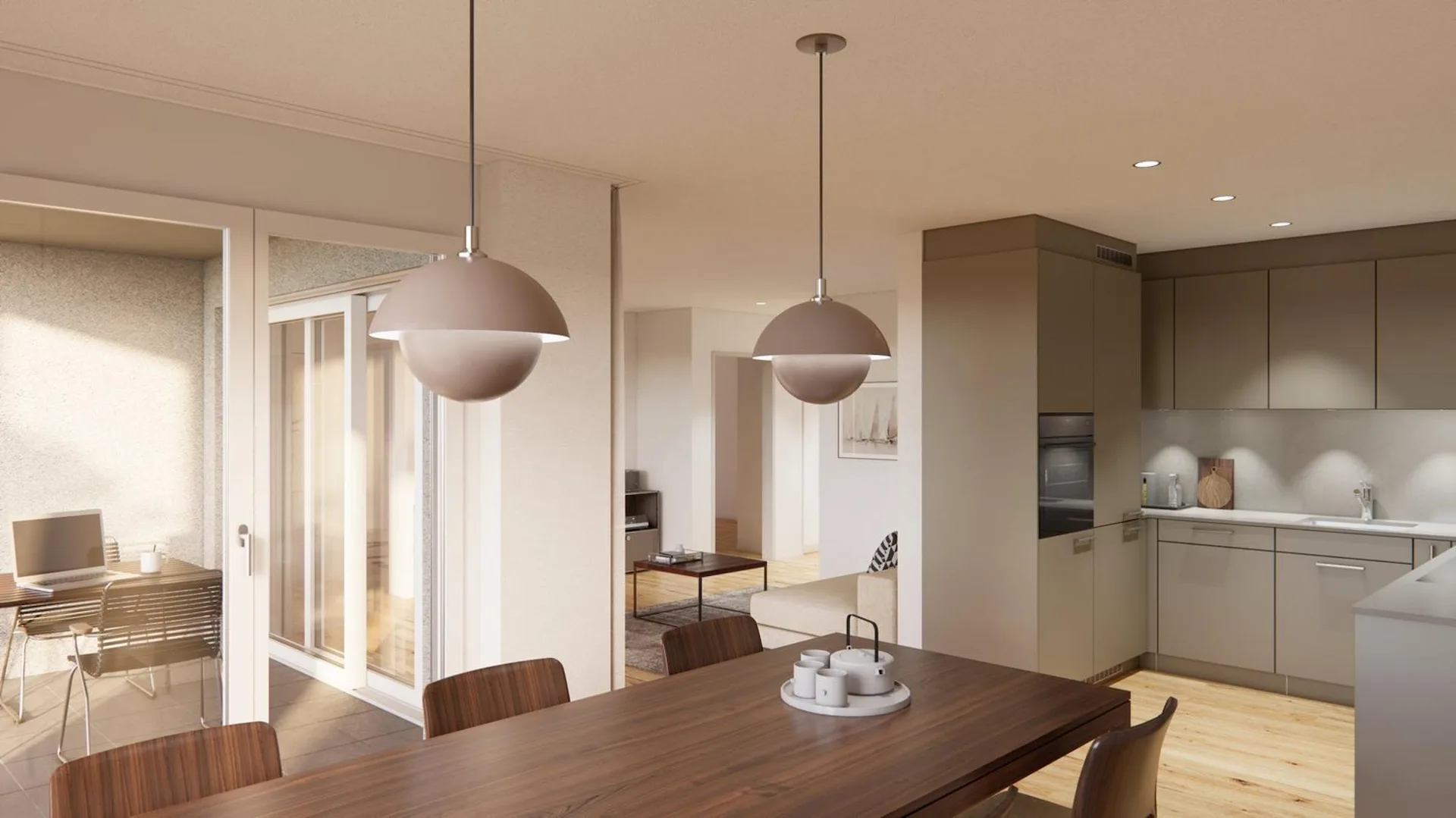 4.5-room new building apartment with balcony and garage in Opfershofen TG