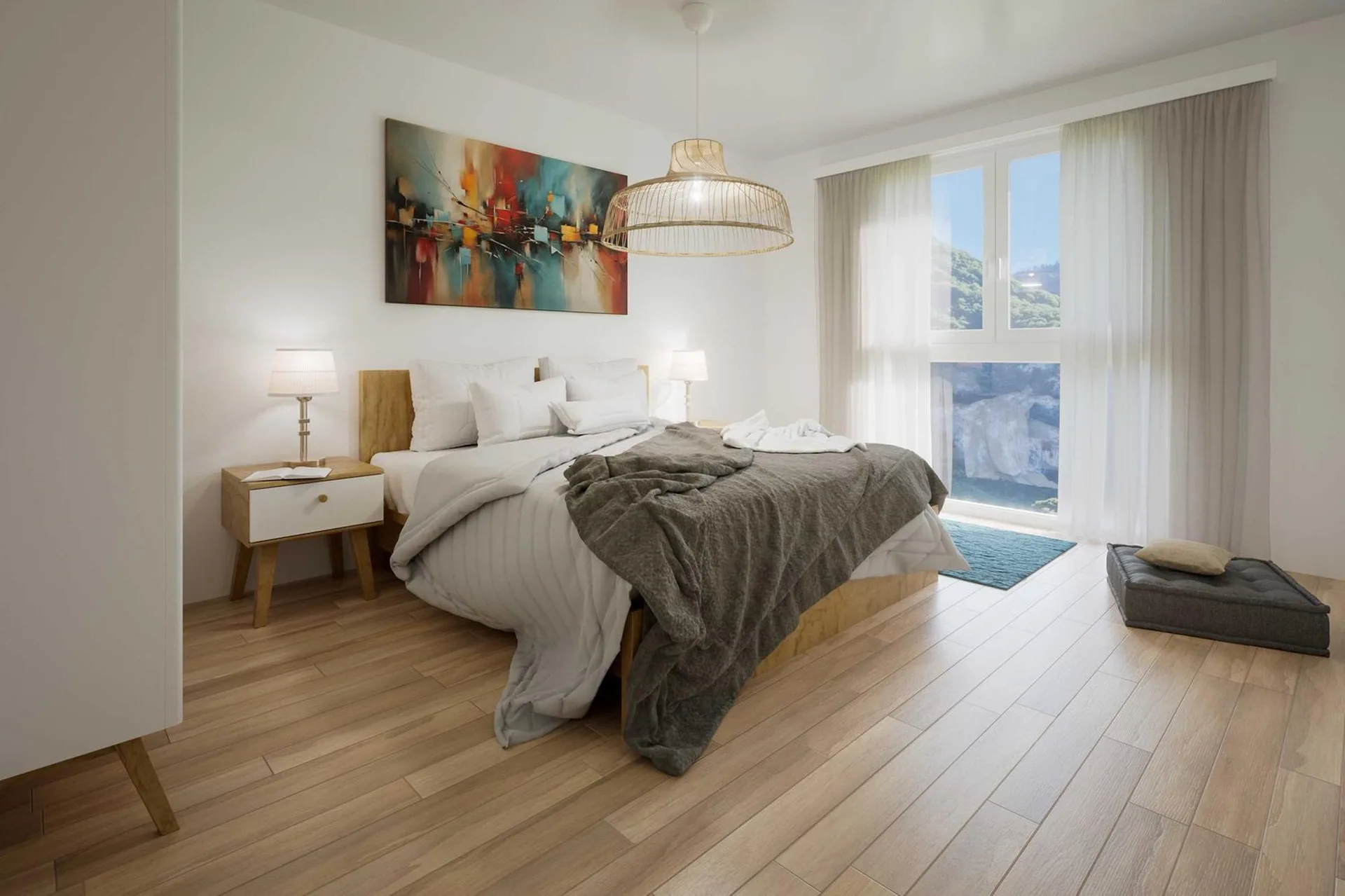 Appartement de 3,5 pièces avec jardin dans une nouvelle résidence.