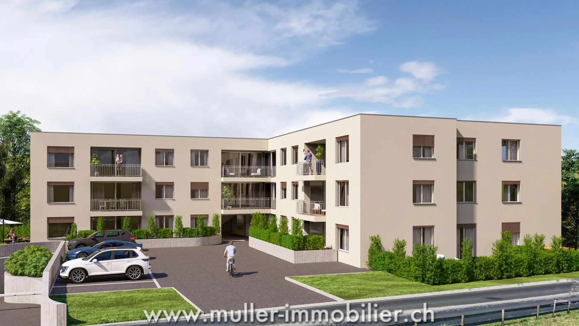 Neue 38 m² Studio in 5 Minuten von Romont im Dorf Siviriez