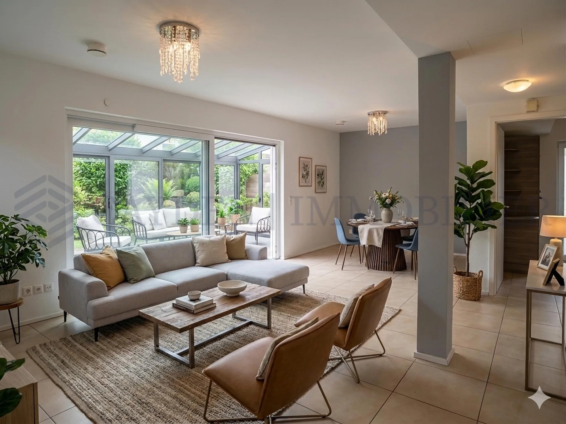 Angenehmes contemporary familiales Villa