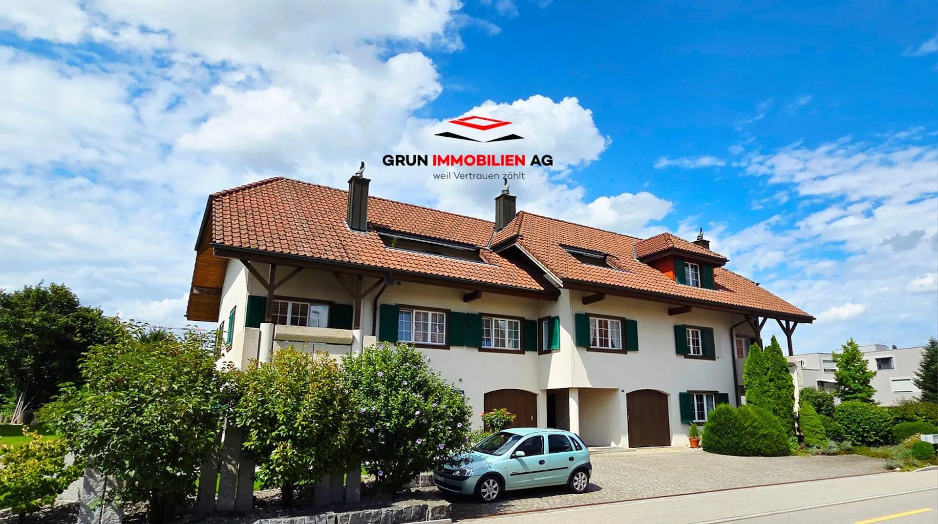 Wohnen wie im Einfamilienhaus - grosse 4 ½-Zimmer-Dachwohnung mit eigenem Eingang, Keller und Garten