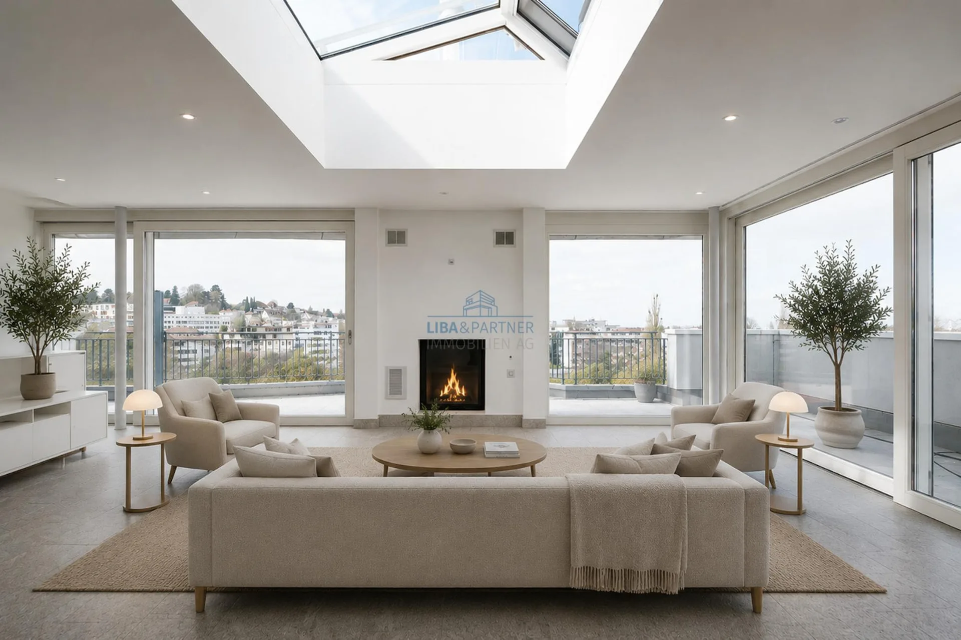 Attika-Maisonette mit unverbaubarem Weitblick über Binningen & Basel