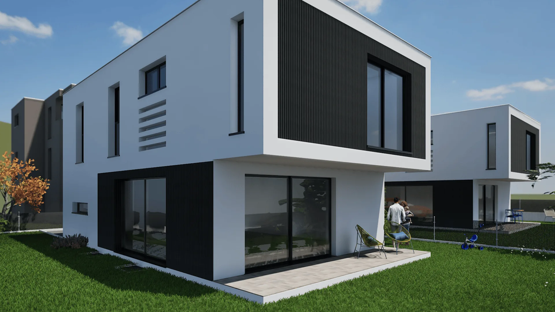 Moderne Villa im Bau in Contone