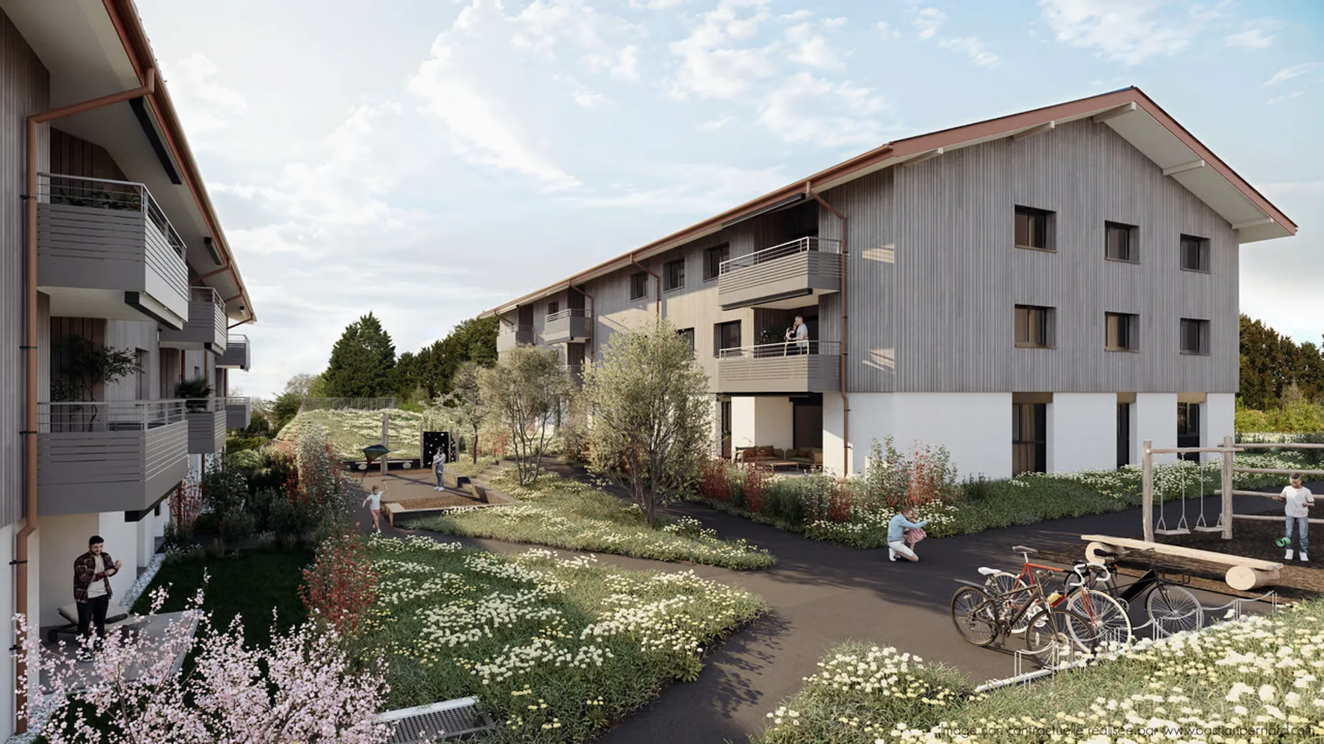 Appartements neufs de 2,5 pièces dans un cadre verdoyant