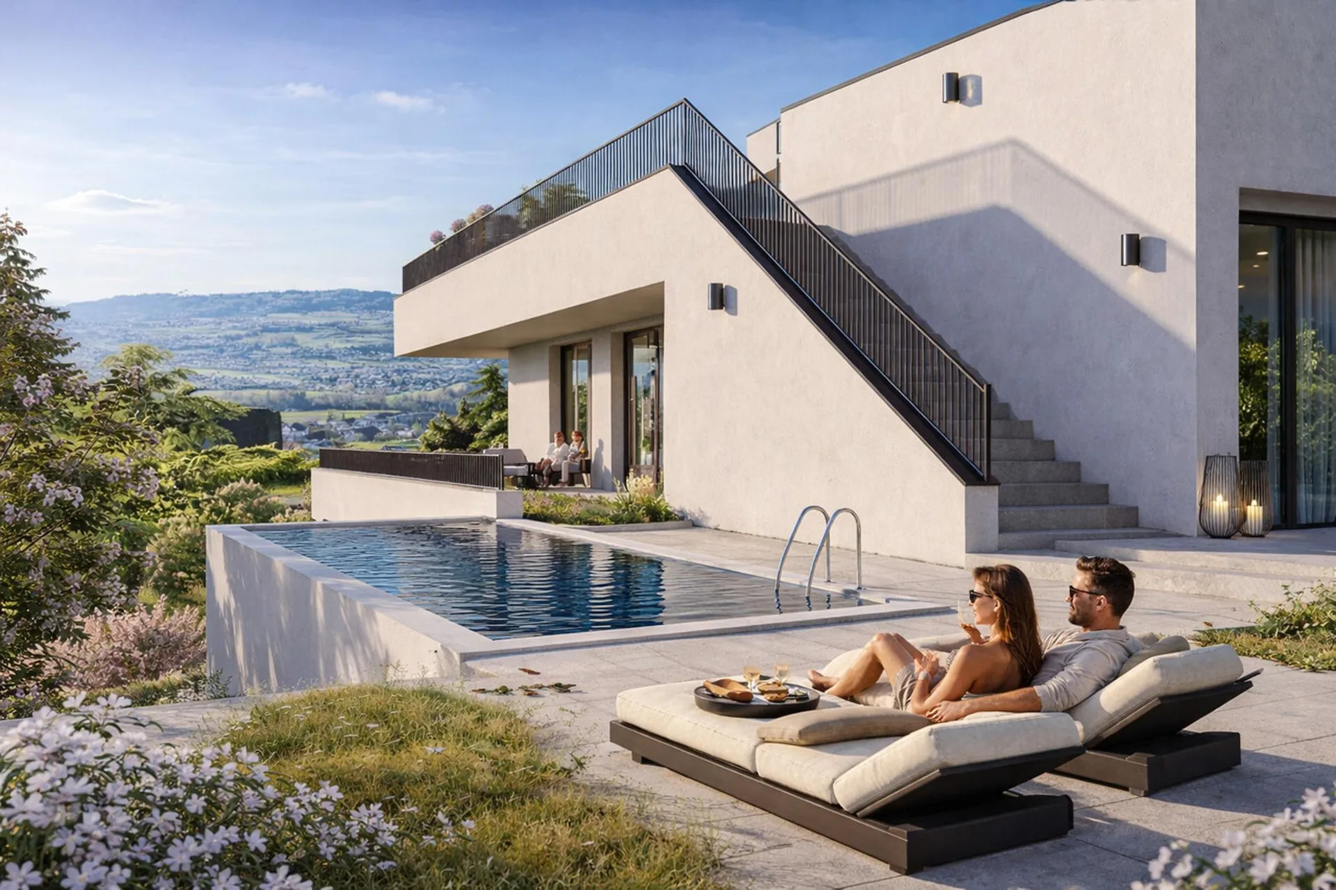 Luxuriöses Neubau Terrassenwohnung mit viel Privatsphäre