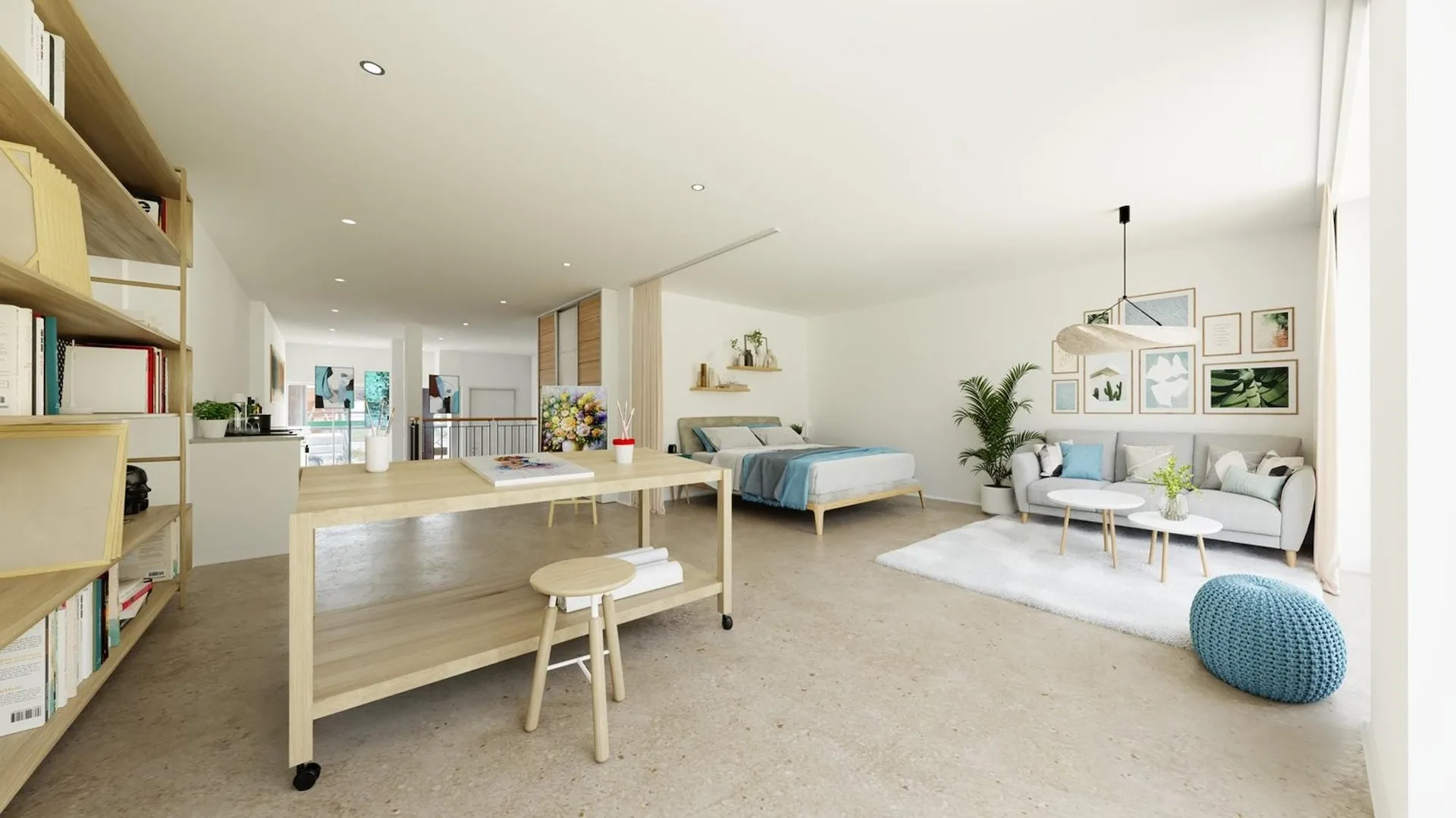 First-time rental - residential studios for creative living and working concepts