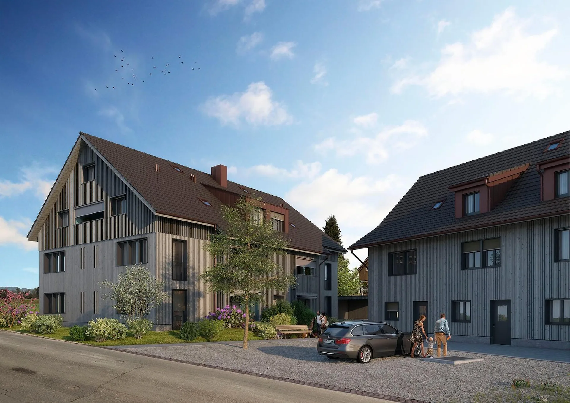 Moderne Dach-Maisonettewohnung mit grosser Galerie und Charme an ruhiger Lage