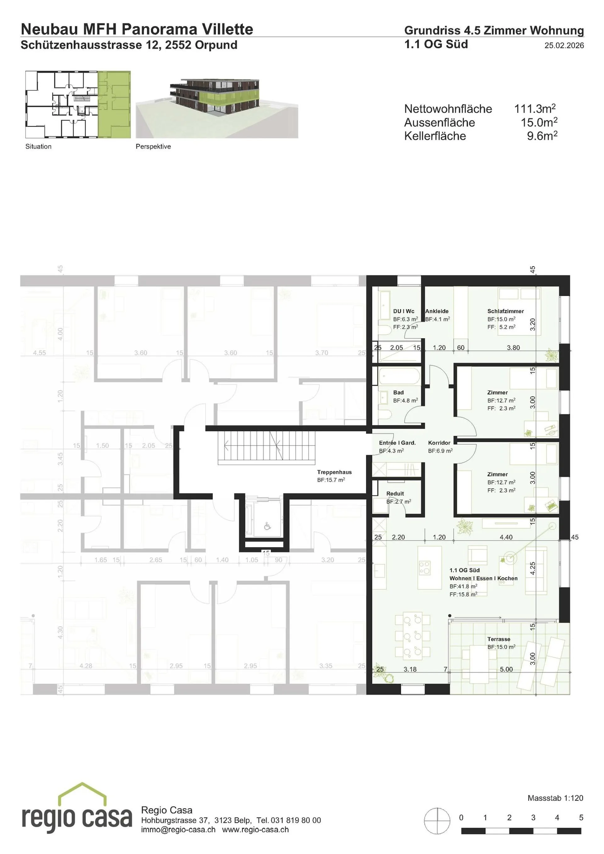 OG1.1 - 4.5-Zimmer Neubau Wohnung im Obergeschoss