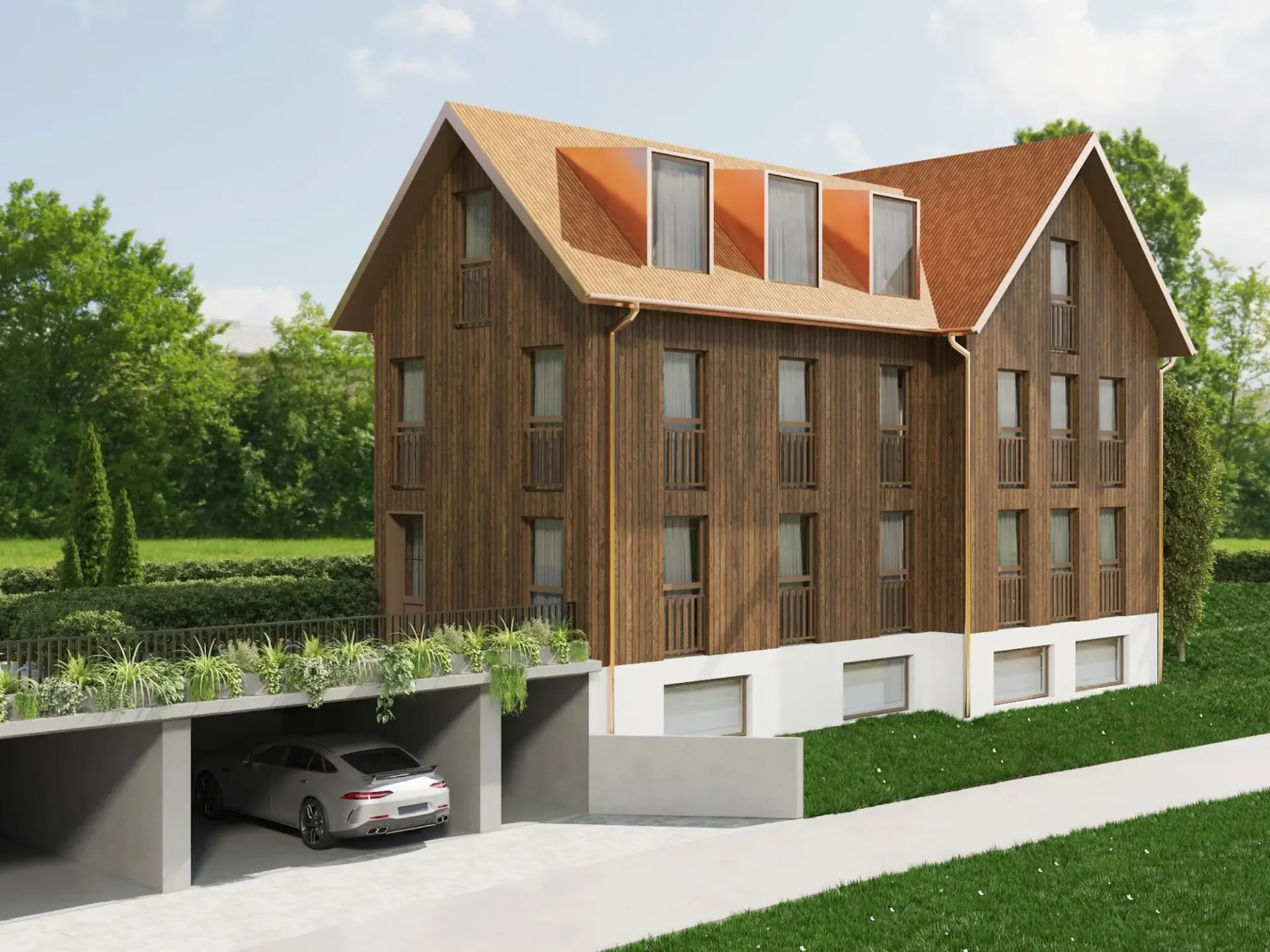 Haus A: Modernes 4.5 bis 6.5-Zimmer-Einfamilienhaus in Illnau – Neubau mit Garage und Terrasse