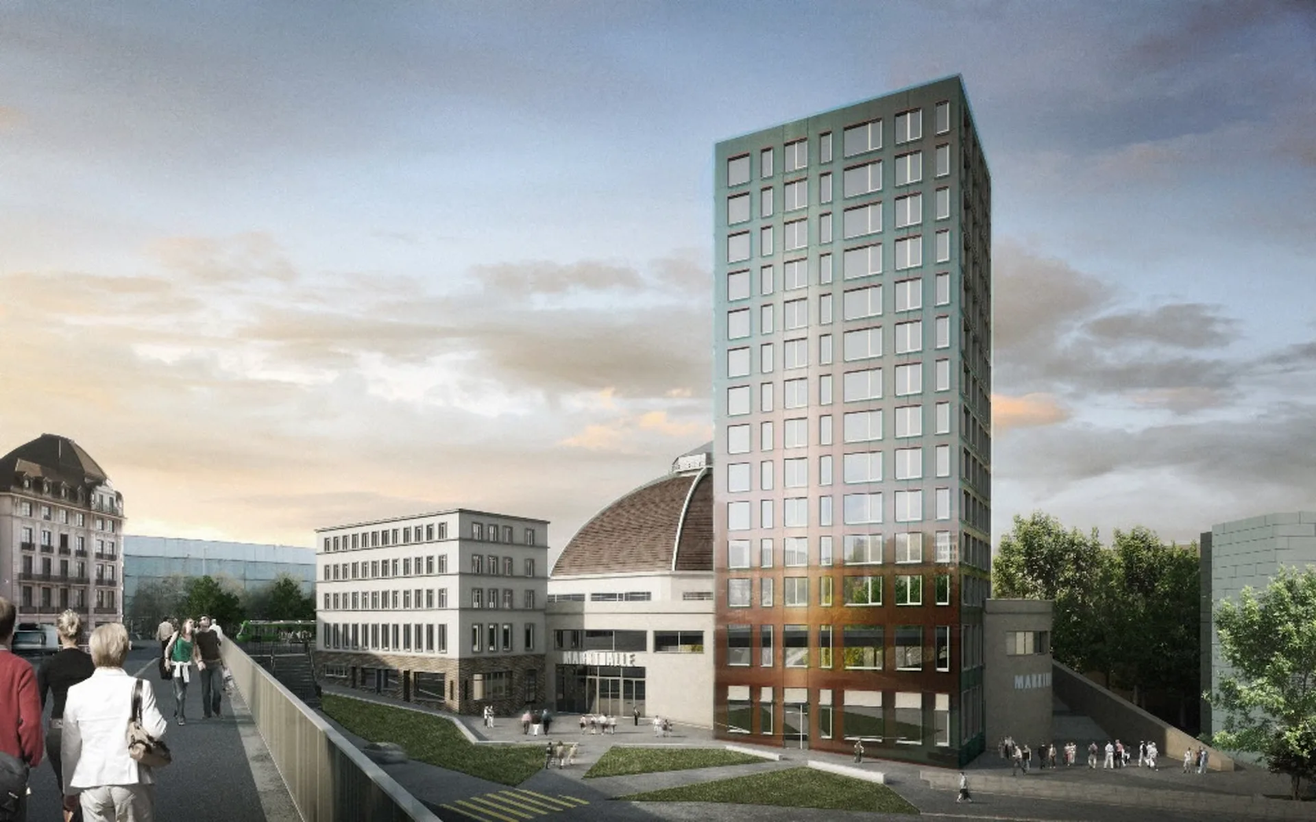 Wohnen im Markthallen Tower in unmittelbarer Nähe zum Bahnhof