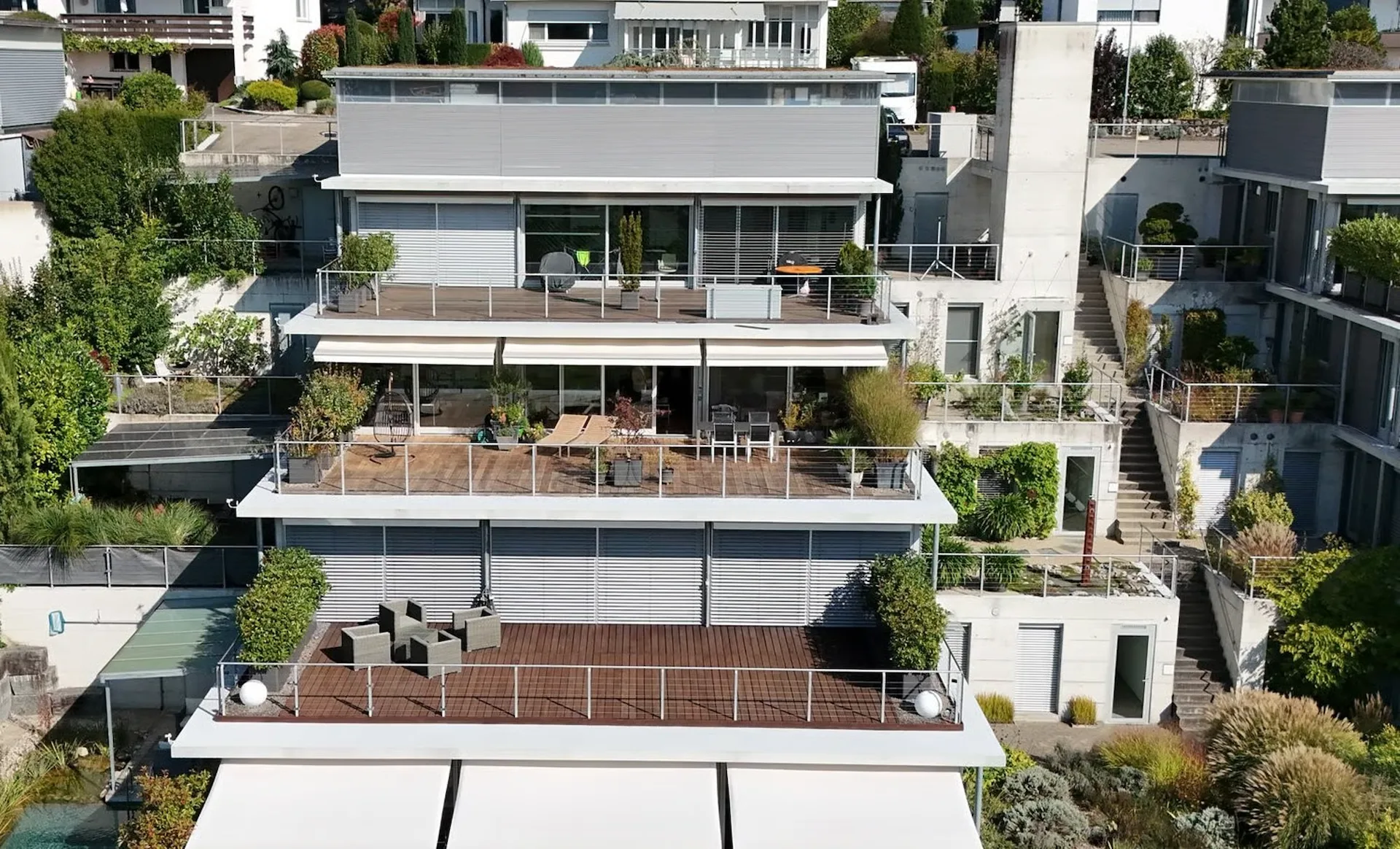 Terrassenwohnung mit freier Aussicht auf Reuss & Alpen
