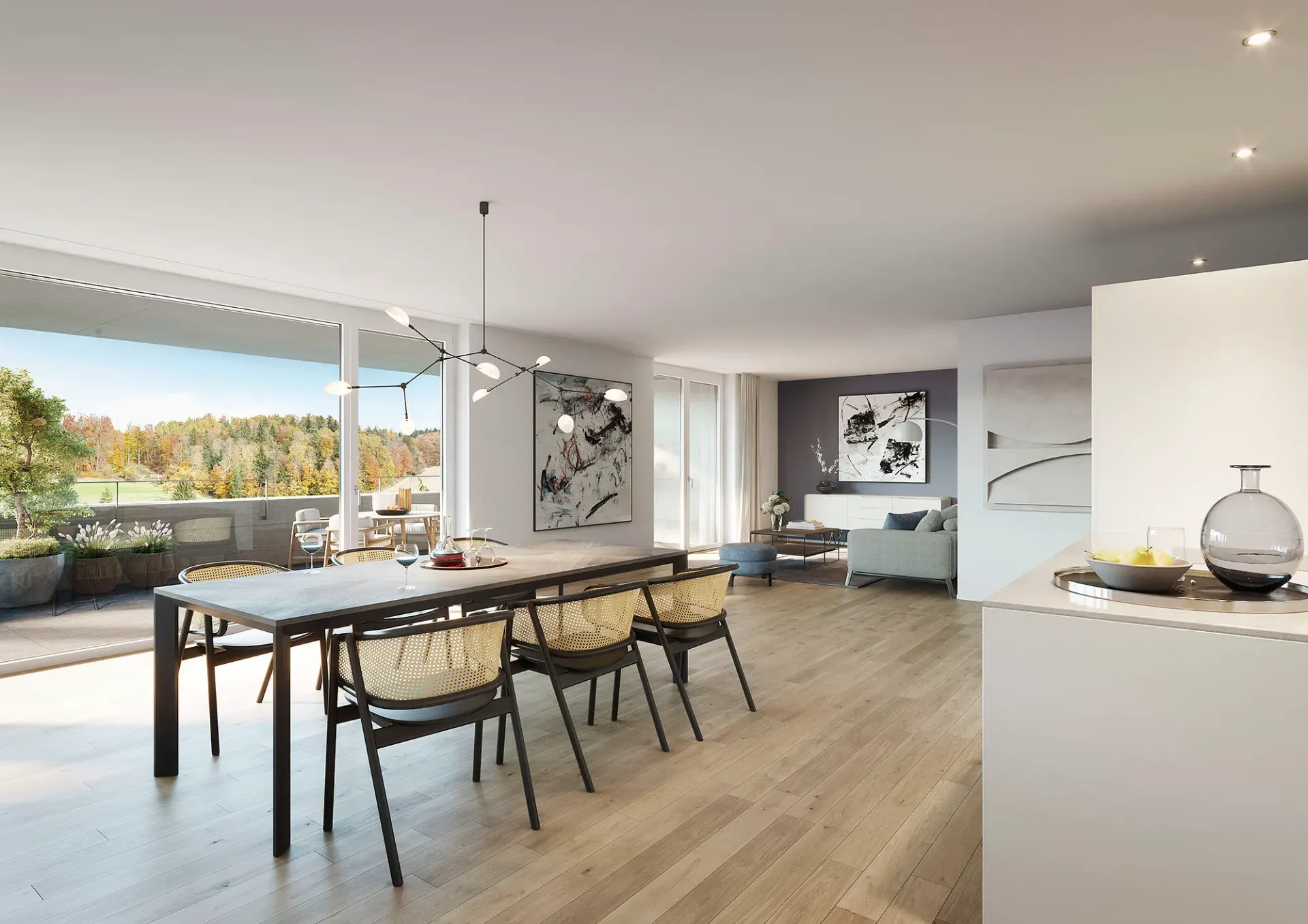 Attika-Terrassenwohnung - Zuoberst mit Weitsicht