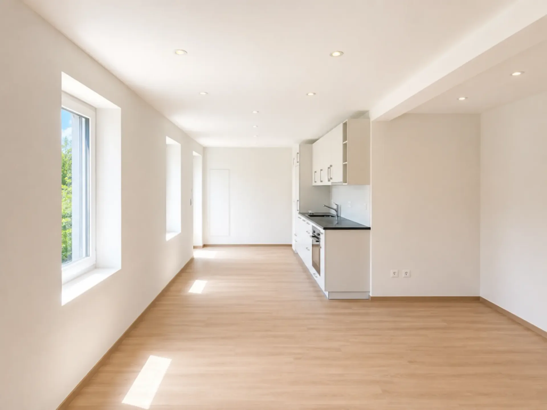 Moderne Stadtwohnung mit cleverem Grundriss und Garten