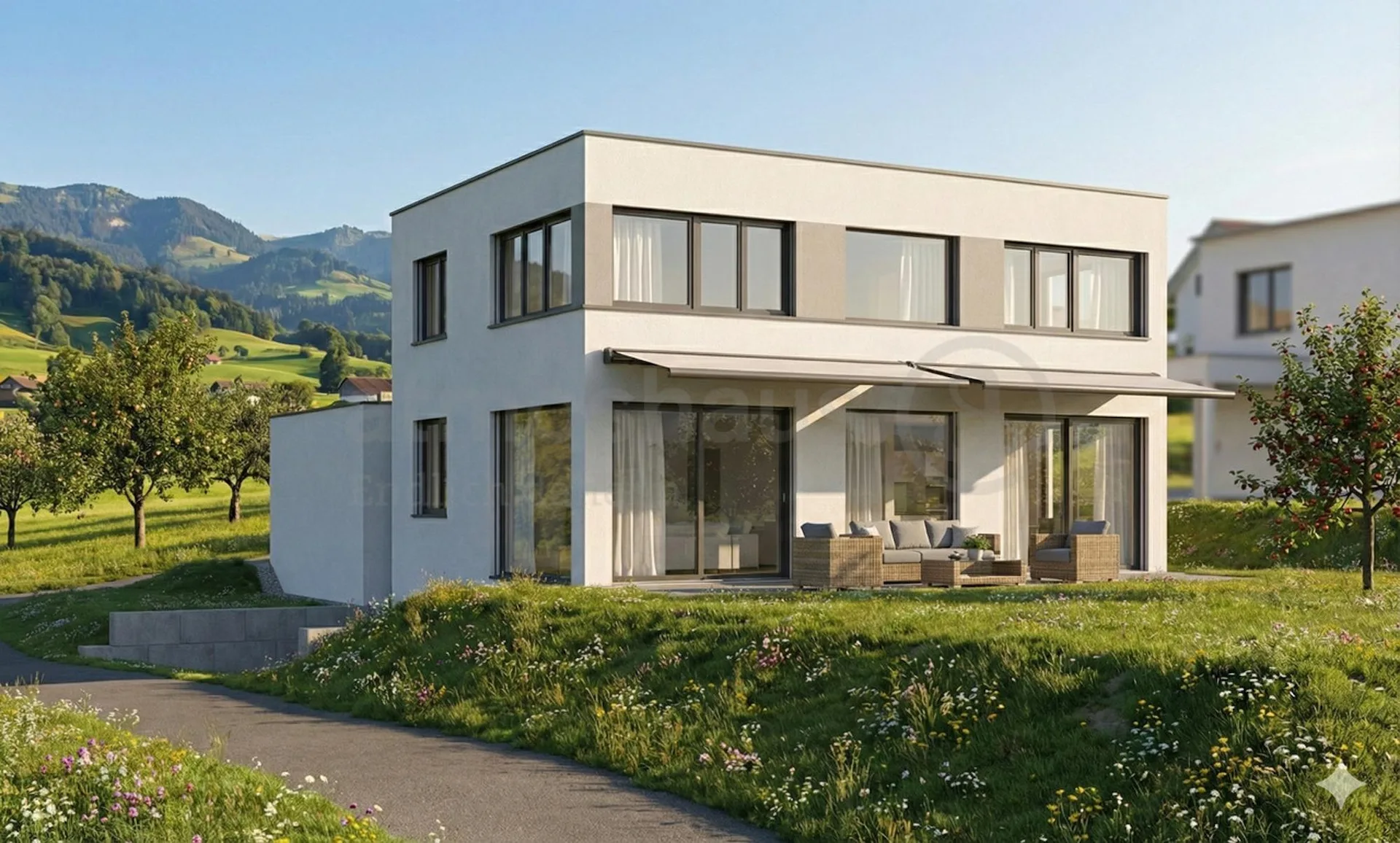 Maison individuelle neuve à Moosleerau avec jardin et galerie