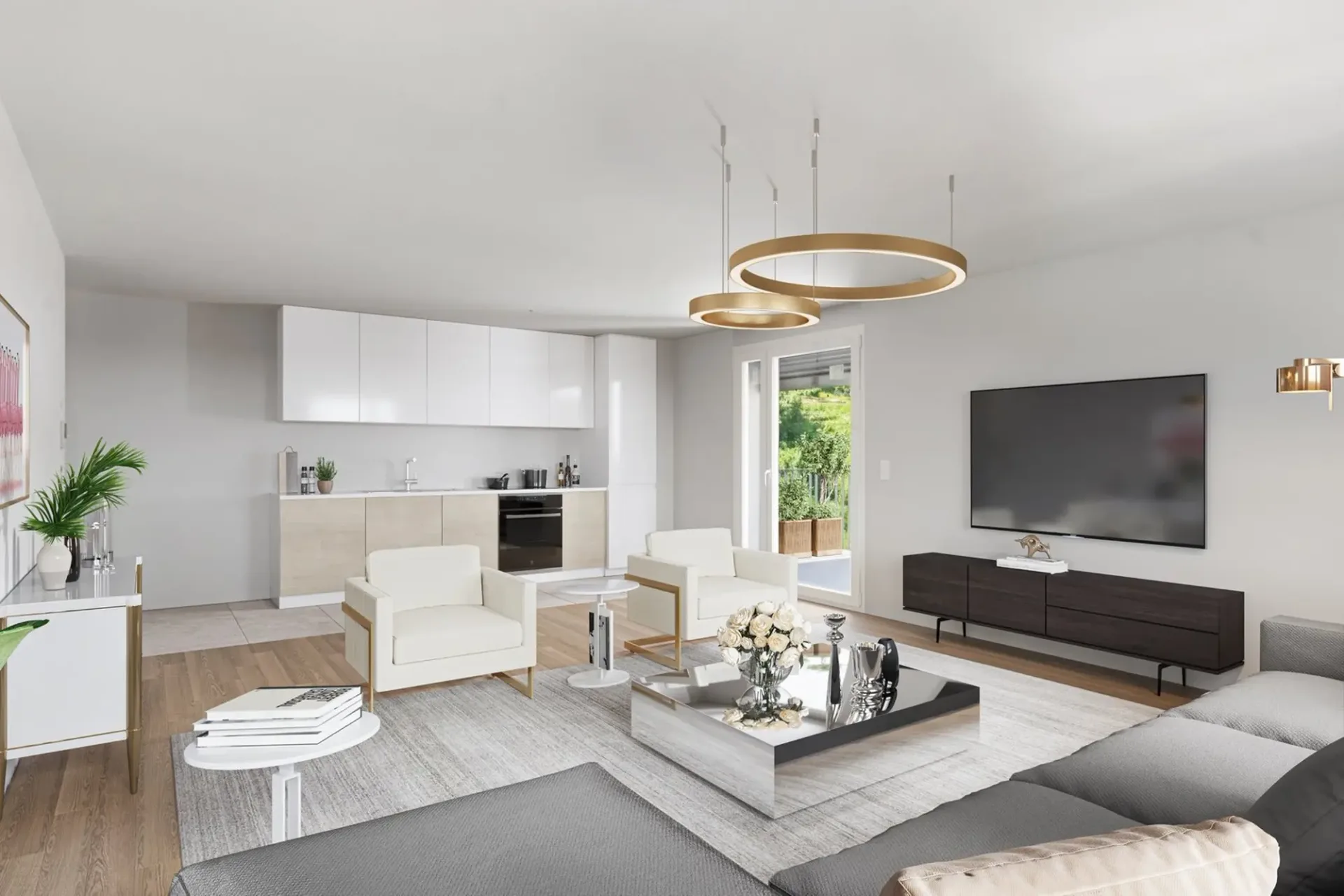 Die Eleganz einer 3.5-Zimmer-Wohnung, die für Ihr Wohlbefinden konzipiert wurde
