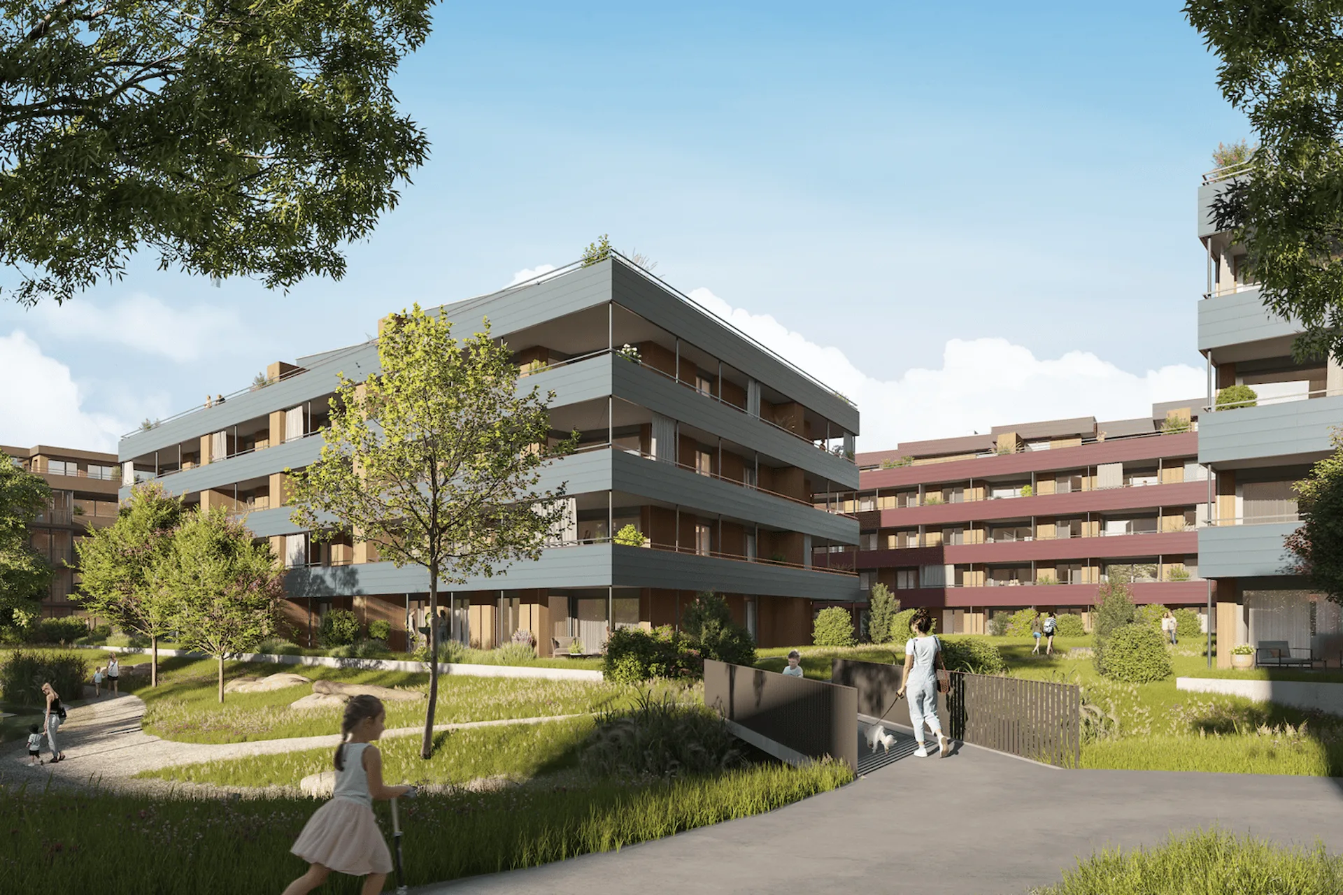 Topp Attika mit 137 m2 Terrasse an idyllischer und zentraler Lage