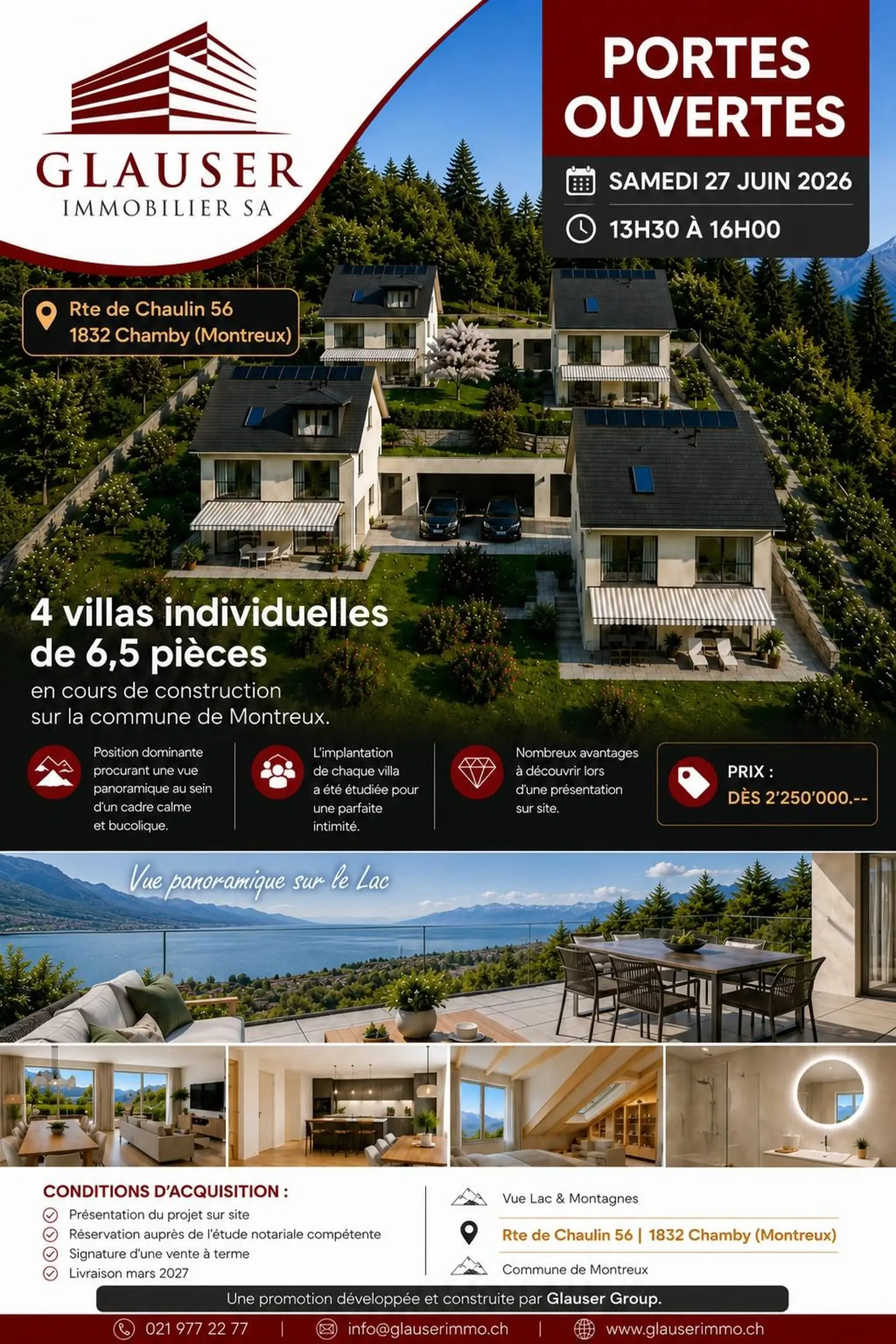 Villas individuelles neuves | 6,5 pièces | Vue panoramique