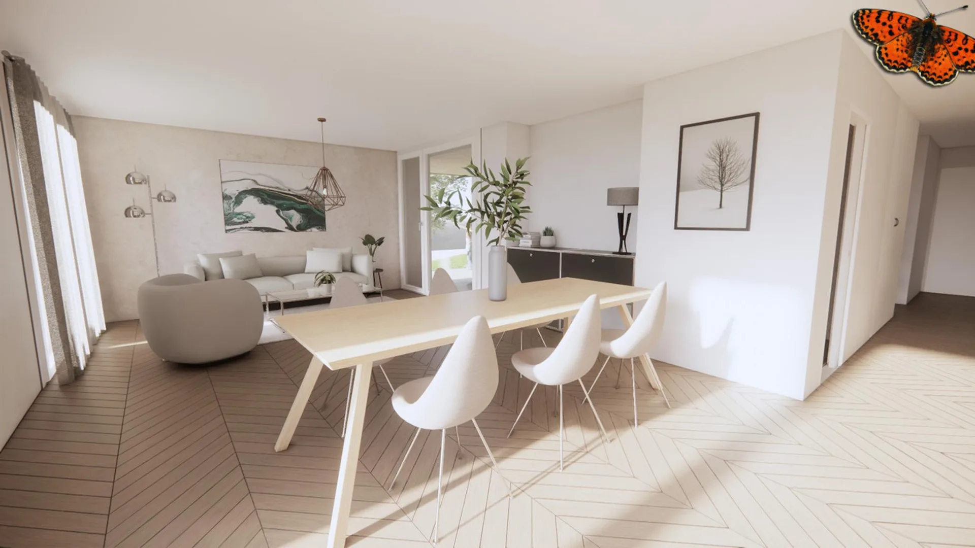 Appartement neuf de 3,5 pièces à St-Aubin (FR)