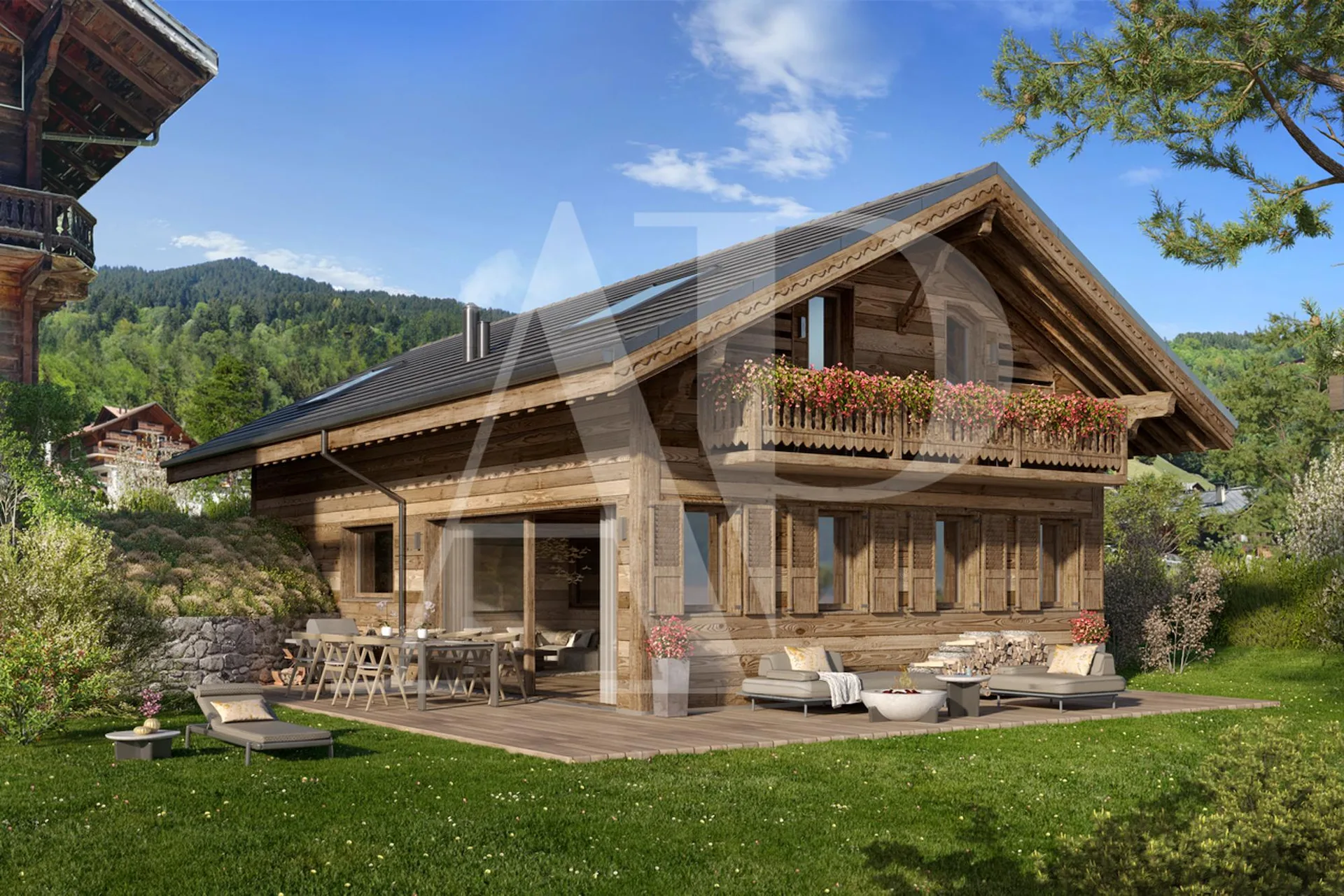 Magnifique chalet neuf sur plan au coeur de Champéry