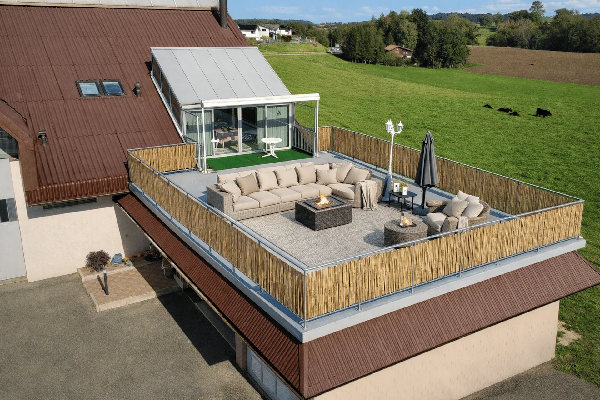 Wohnung von 165 m² + 100 m² ausbaufähig - seltene Räumlichkeiten - Torny nahe Fribourg, Romont und Payerne