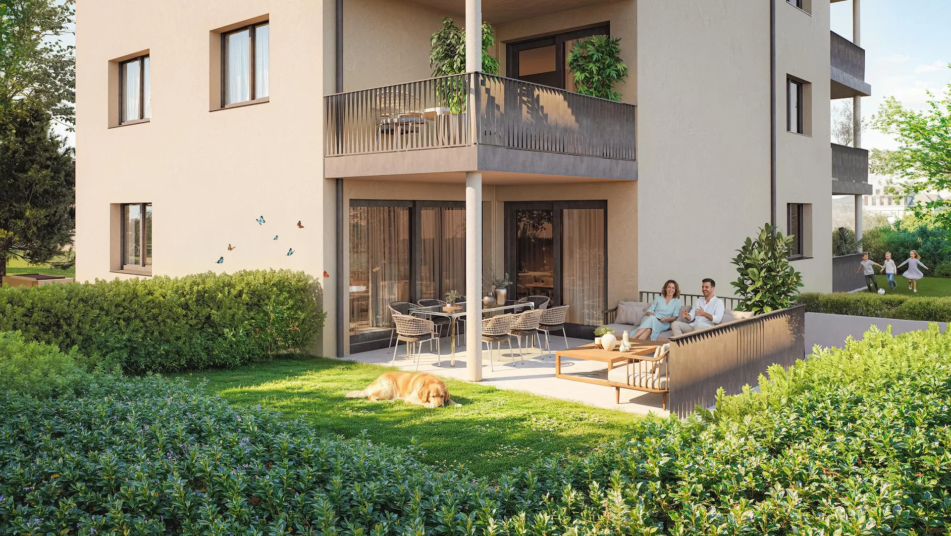 4.5-Zi. Maisonette-Gartenwohnung - Einfamilienhaus-Feeling