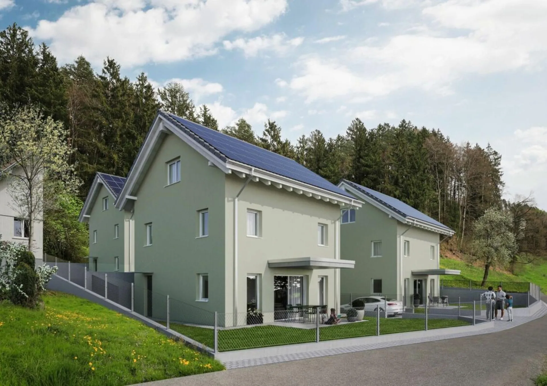 Baustart erfolgt - Moderne Einfamilienhäuser am Skiliftweg