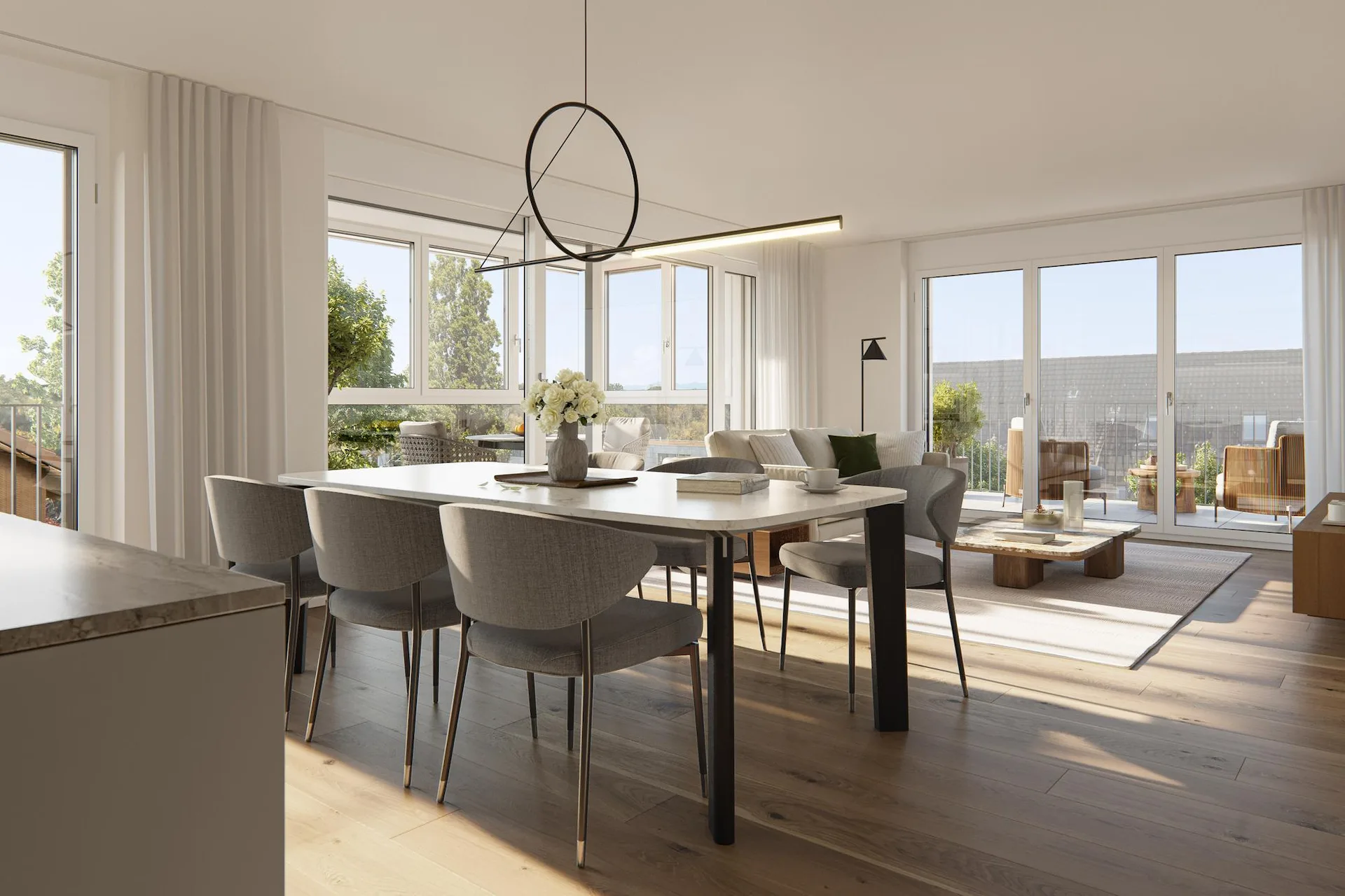 4.5 Zimmer Neubau-Attikageschosswohnung mit Weitsicht