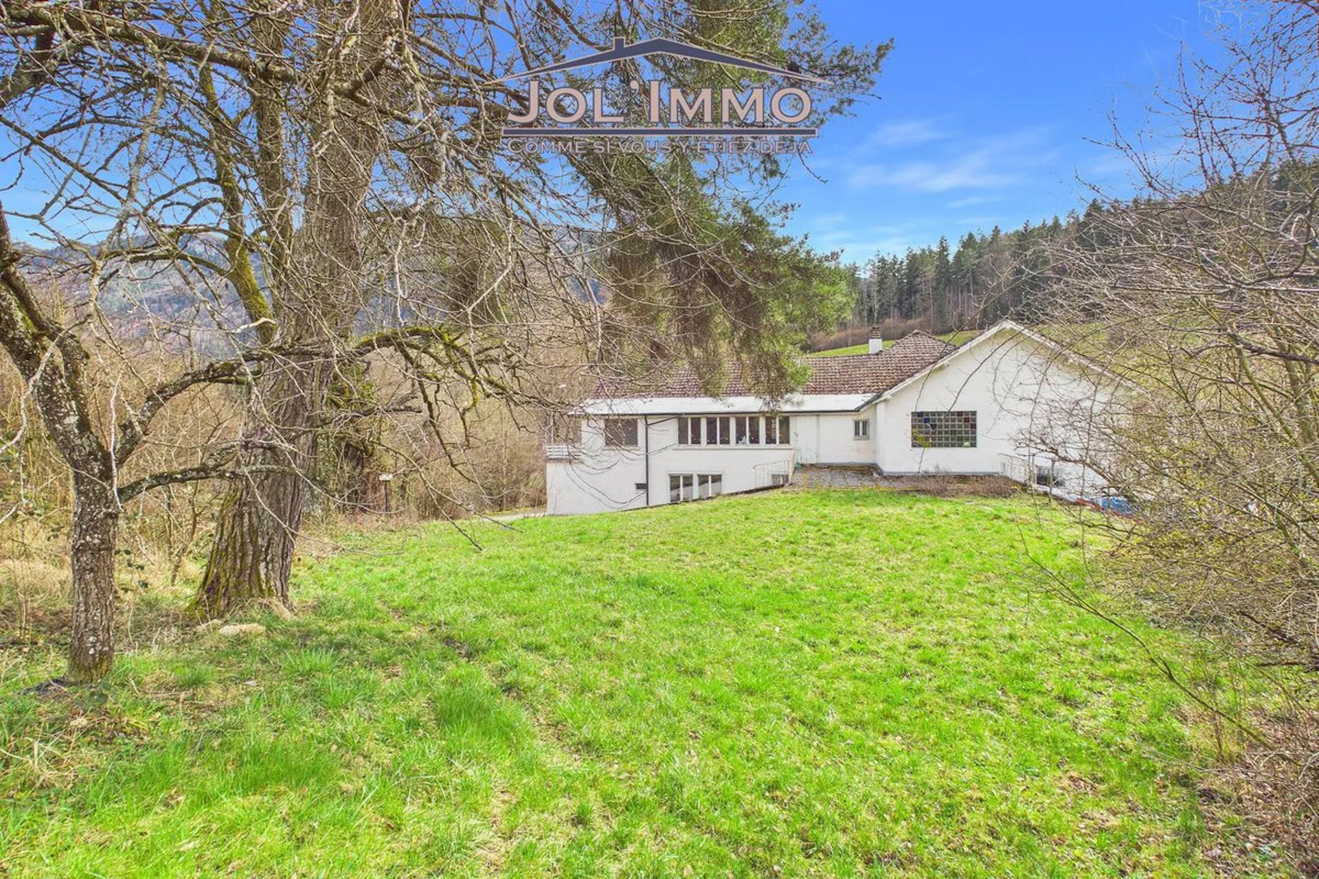 Propriété de caractère avec 3 appartements et terrain à bâtir à Perrefitte