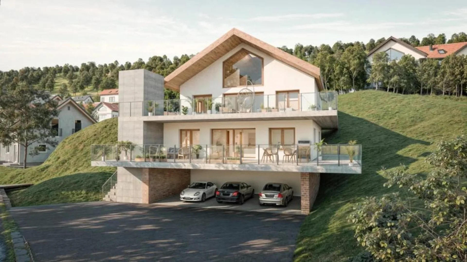 PROJET NEUF - 2 APPARTEMENTS-TERRASSES AVEC VUE PLONGEANTE SUR LE LAC !