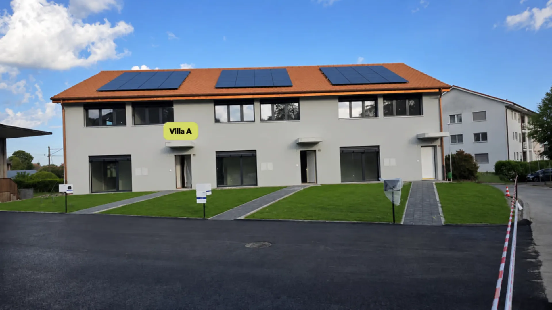 Villa A - Reihenhaus-Eckvilla Minergie mit privatem Garten