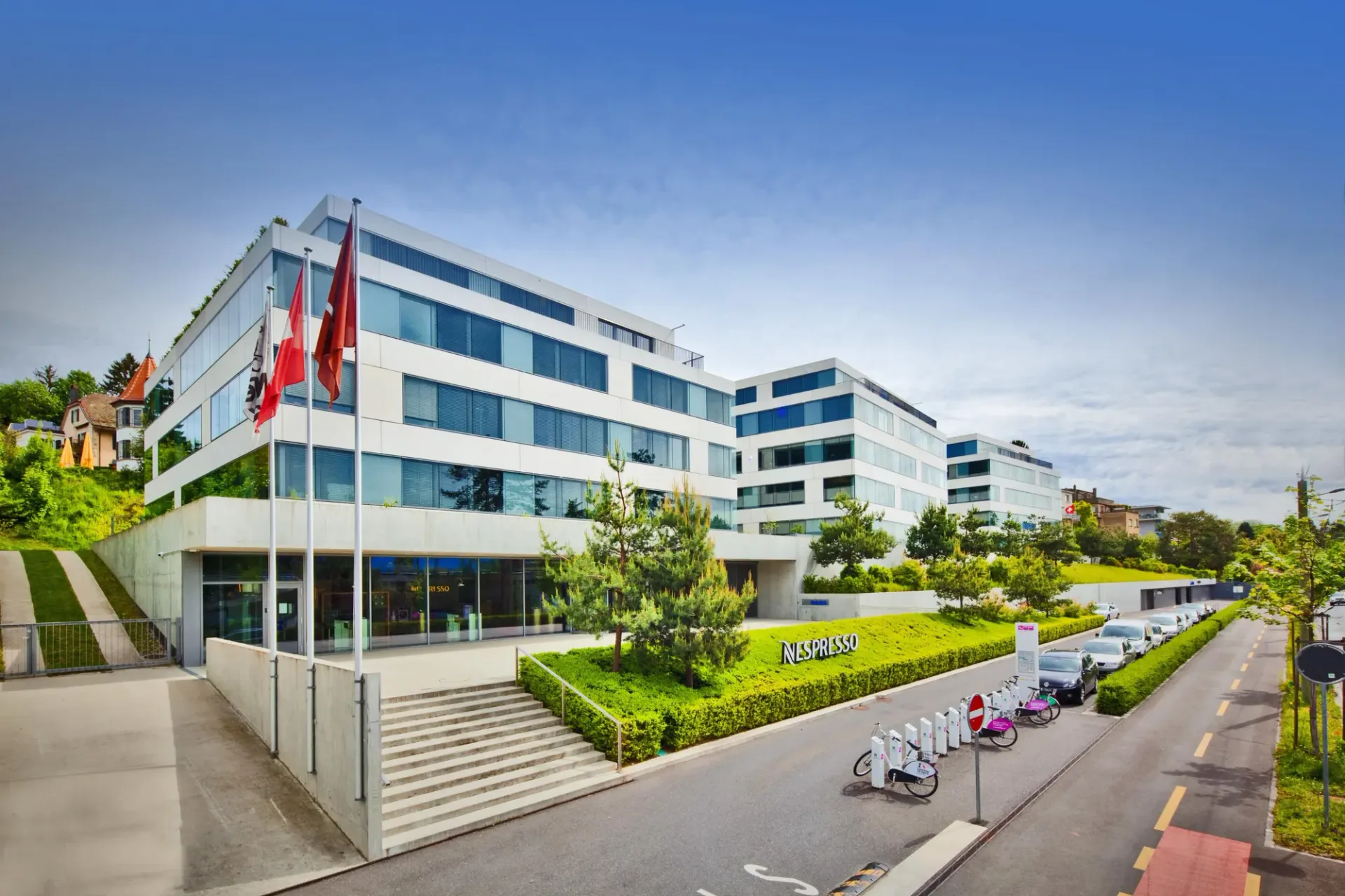 Büros der Extraklasse zur Miete - Avenue de Rhodanie in Lausanne - 496 m2 mit Seeblick