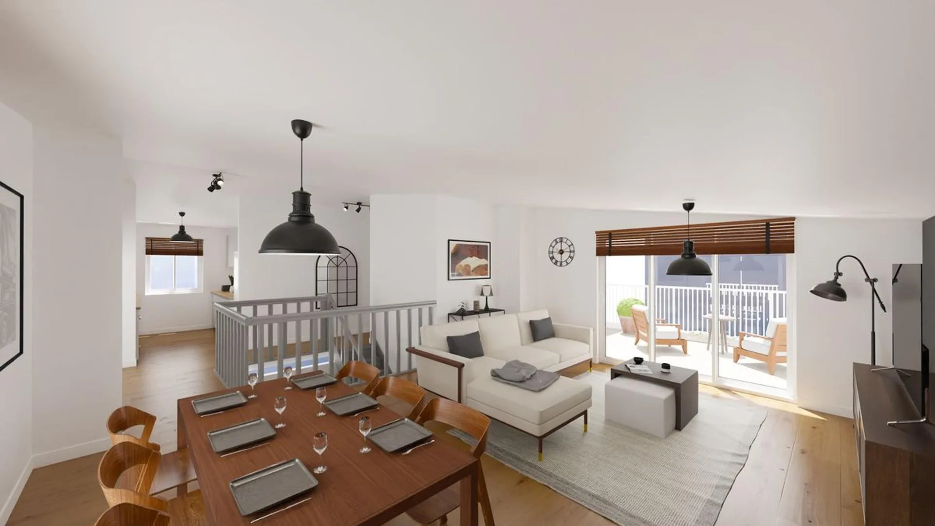 Attikawohnung mit 4.5 Zimmern, renoviert, mit 2 Terrassen