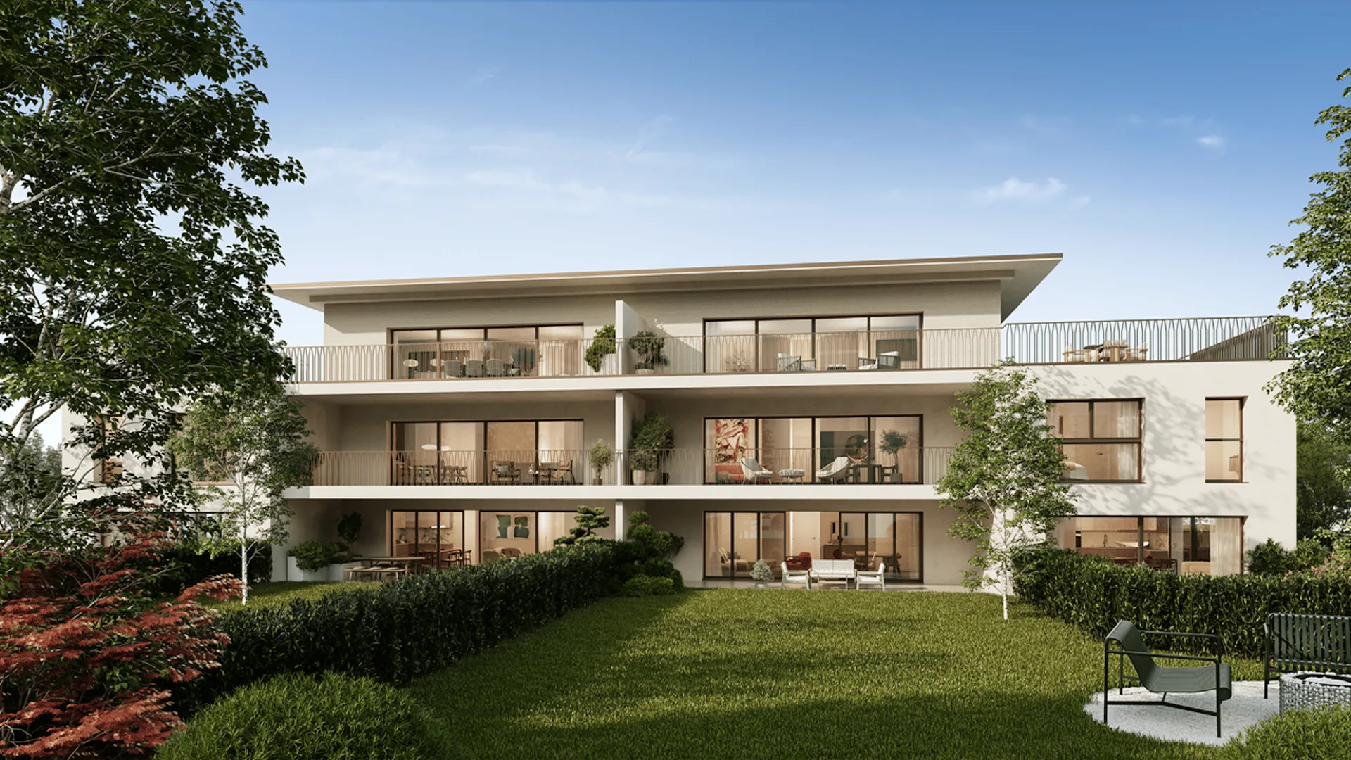 5-room apartment with beautiful terrace in a green setting