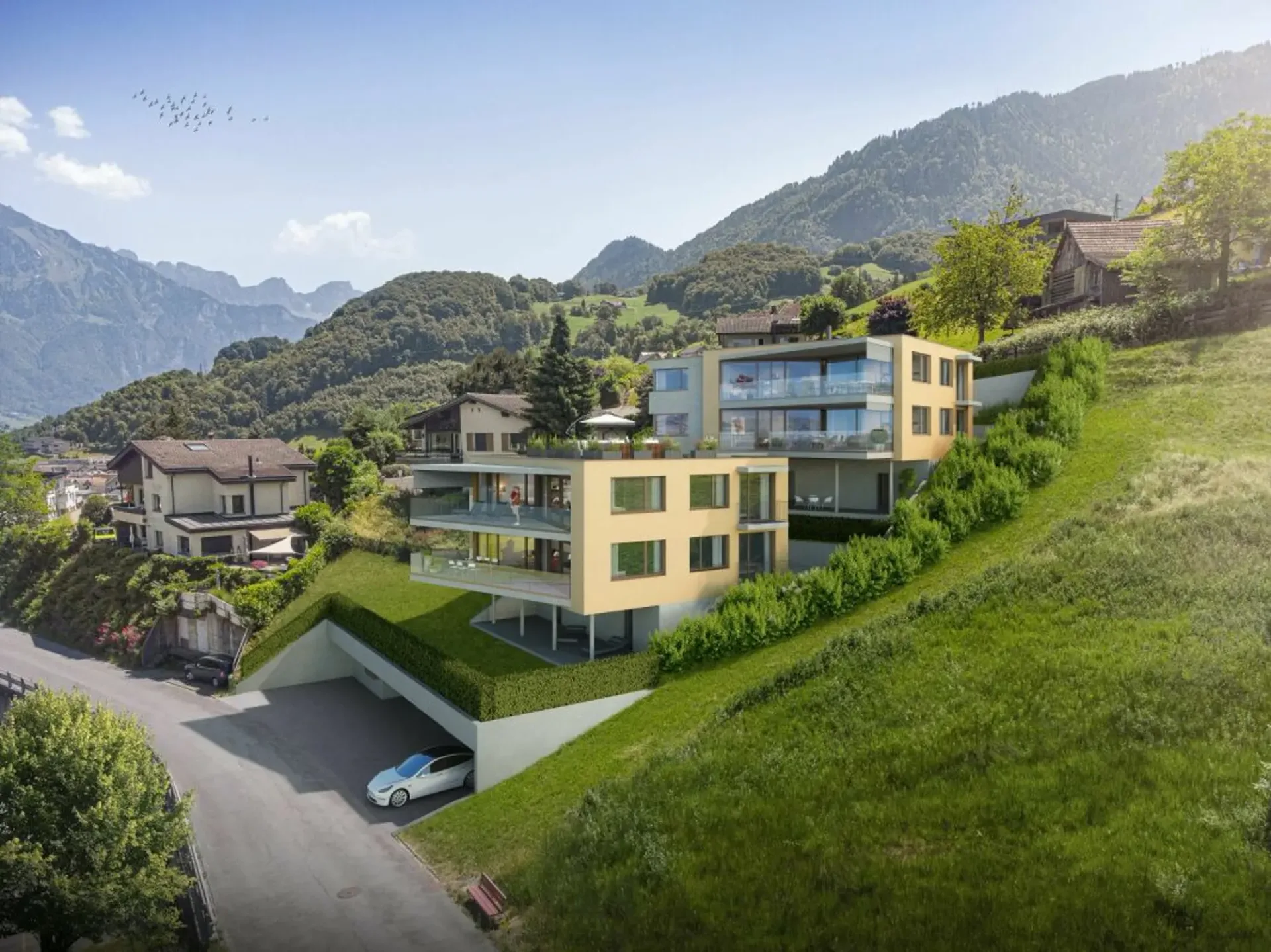 Exklusive 5.5 Zimmer-Terrassenwohnung mit Blick auf den Walensee
