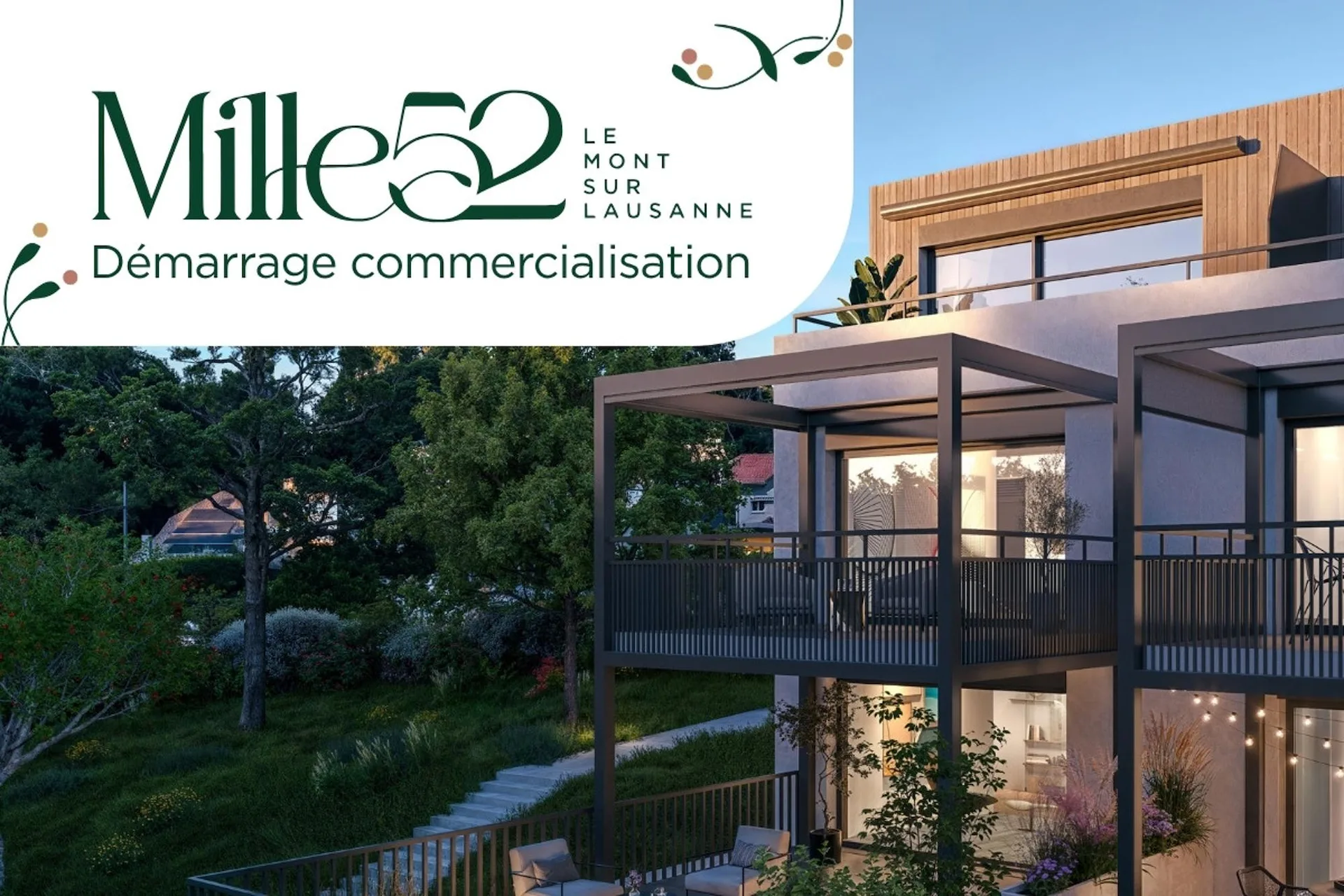 Mille52 - Lot C2-1 - Appartement de 4.5 pièces au rez-de-chaussée avec terrasse et jardin