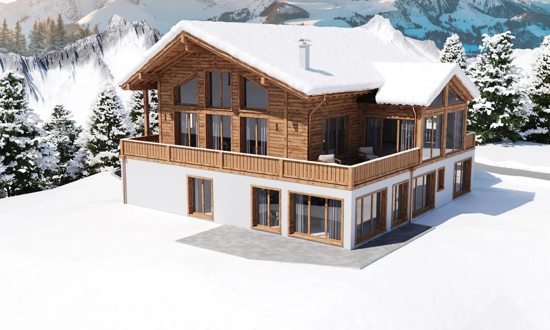 Exklusive 4.5-Zimmer-Dachwohnung in Parpan mit Bergblick