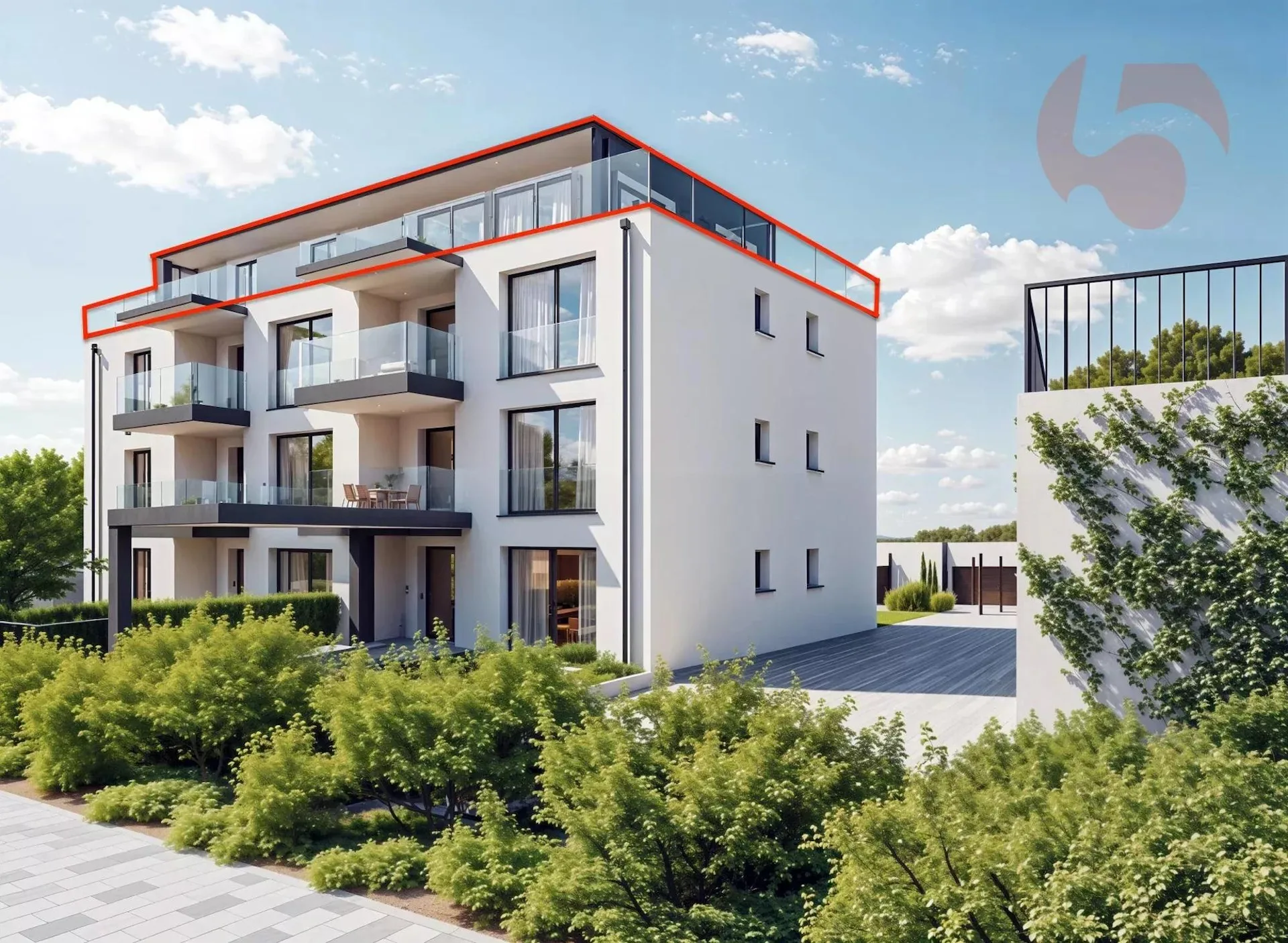 Attique d'exception avec accès par ascenseur privé et terrasse de 70 m2