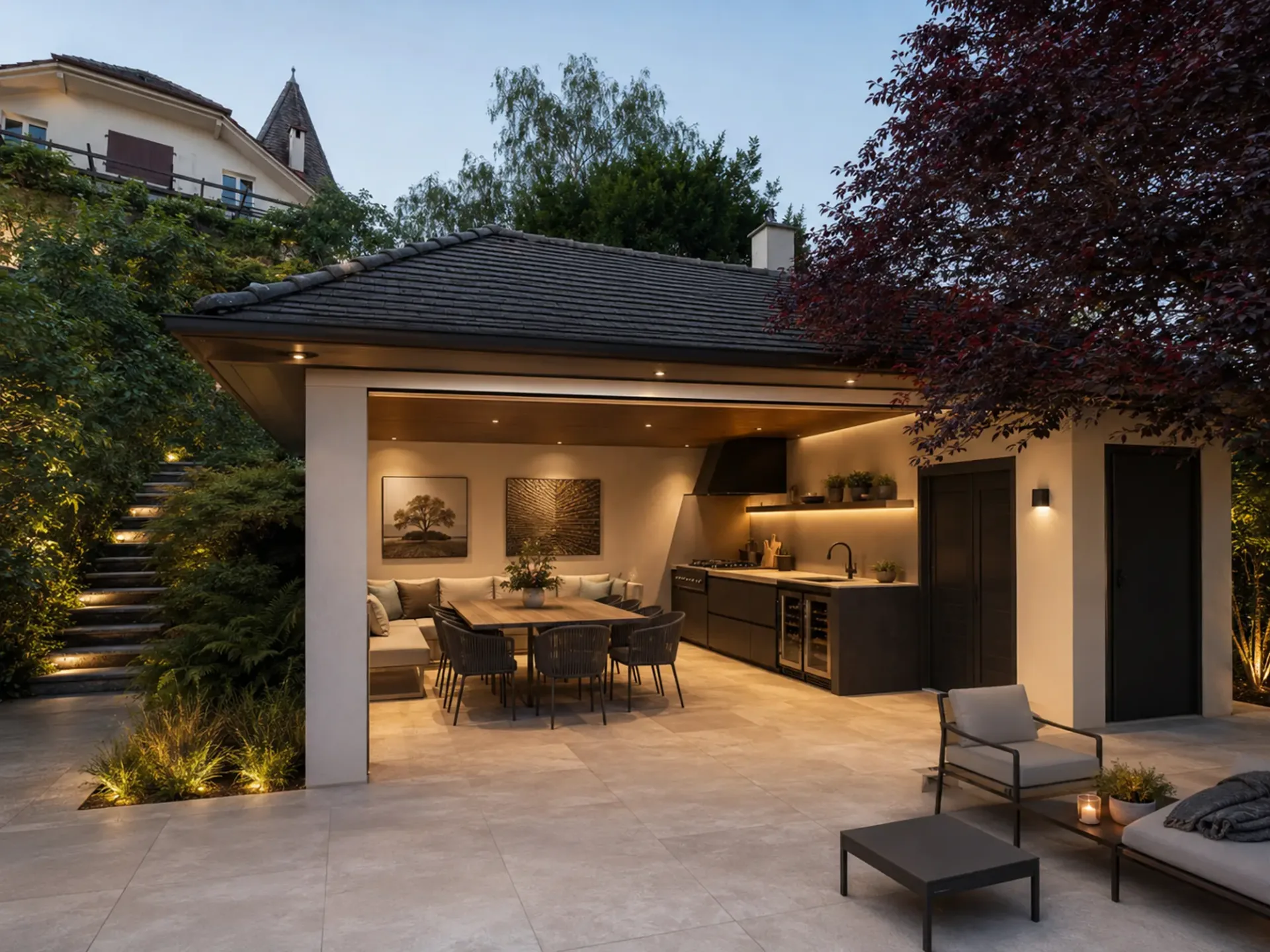 Magnifique duplex 5.5 pièces avec terrasse, véranda et vue sur le lac de Neuchâtel