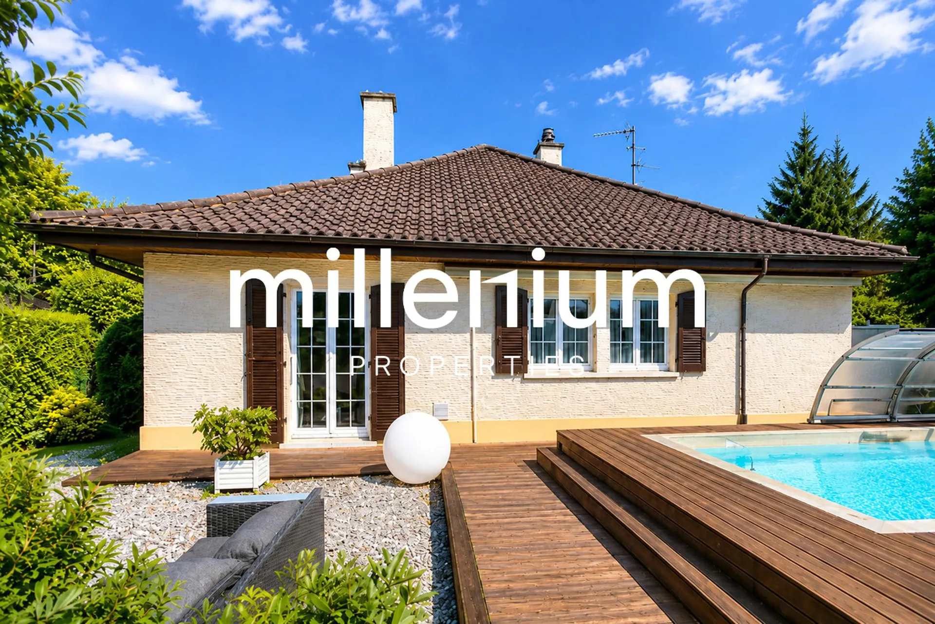 Villa individuelle avec piscine proche ONU