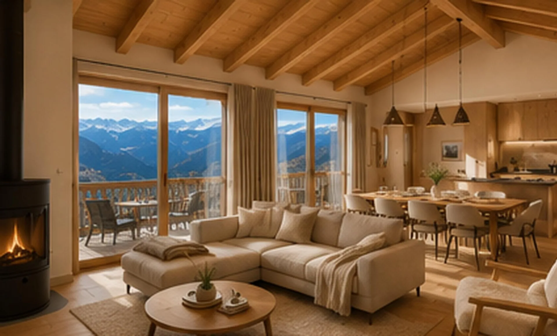 Magnifique chalet sur plan en résidence principale