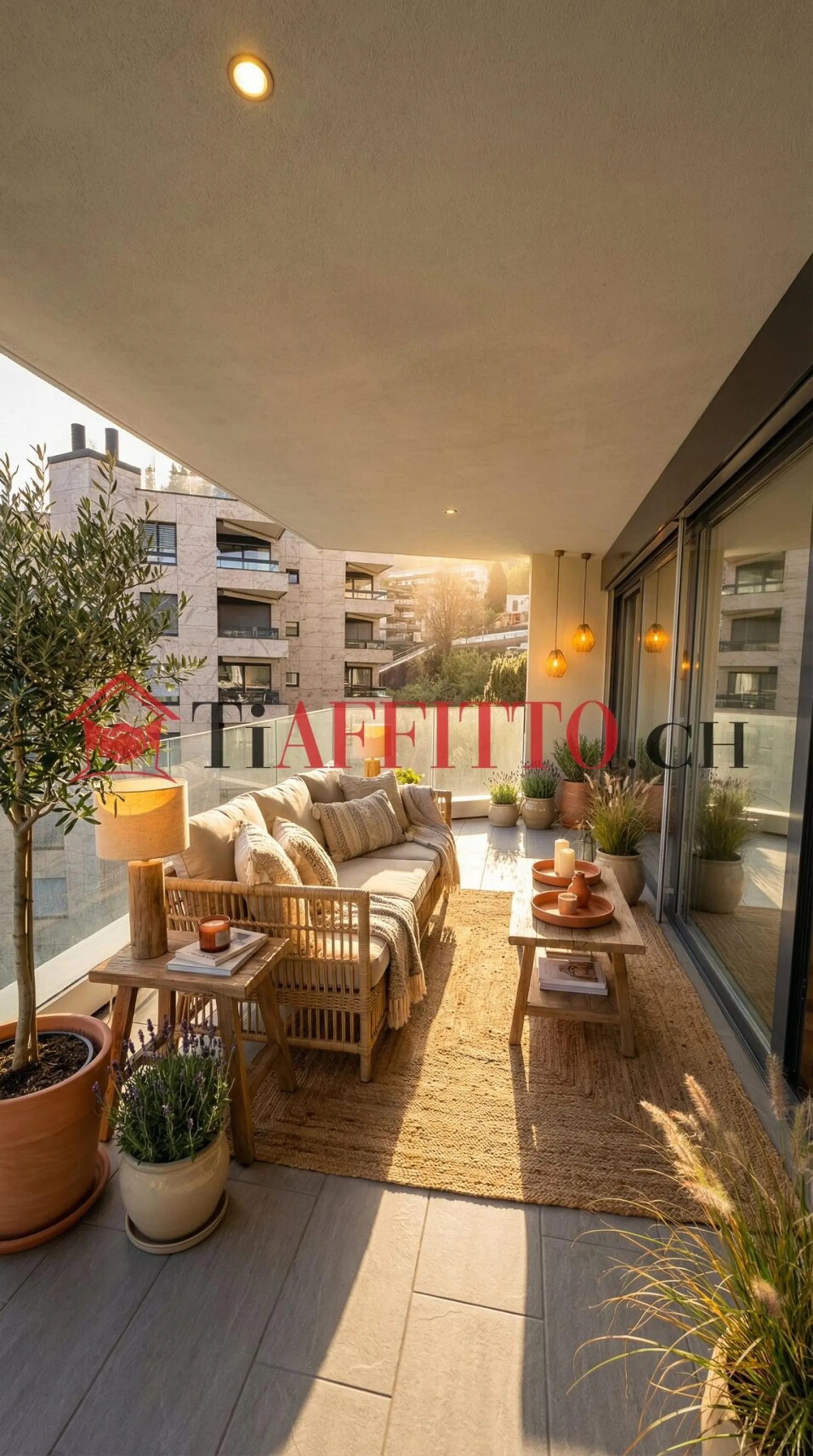 Luxus-Penthouse mit Terrasse und Seeblick in Paradiso