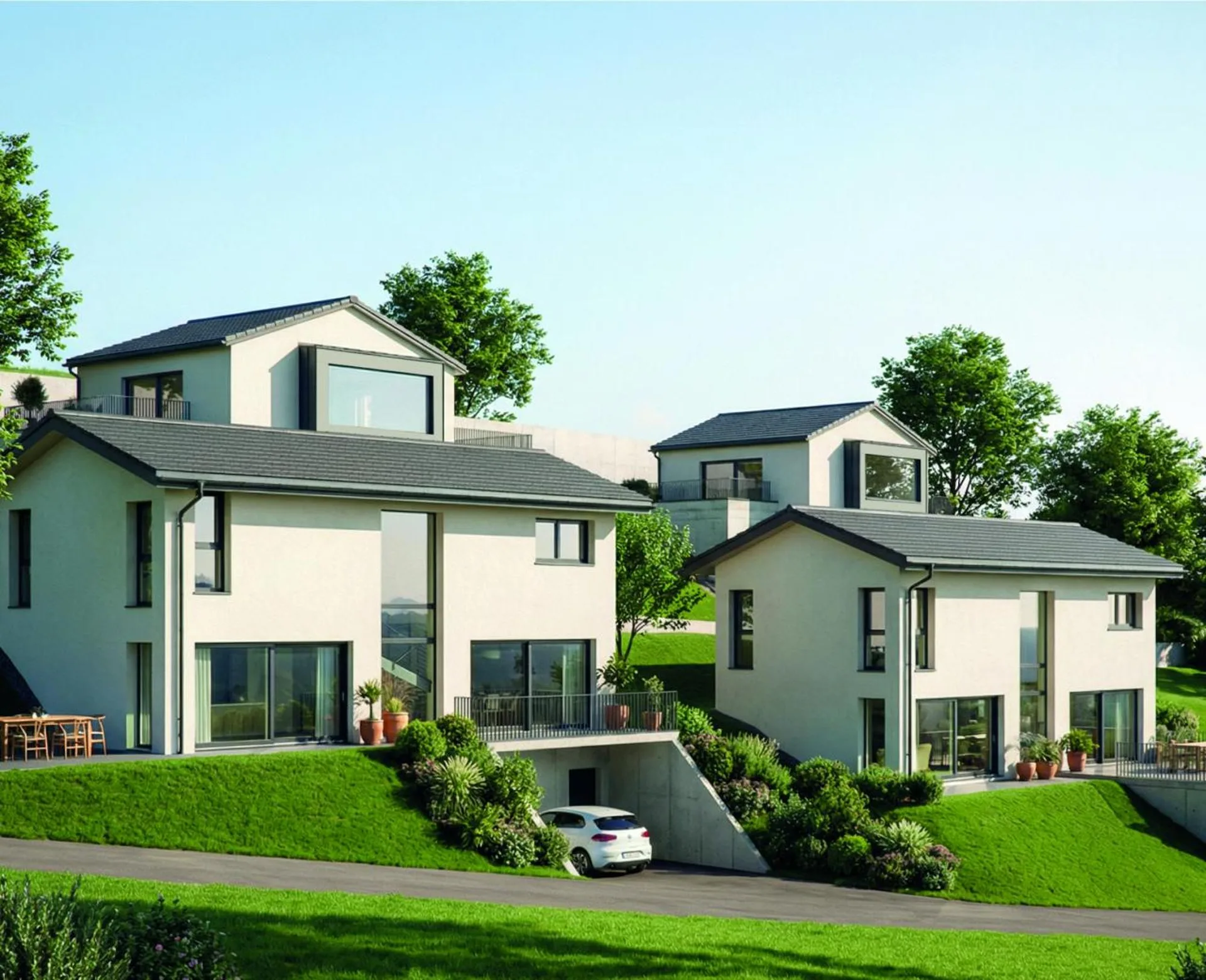 2 magnifiche ville individuali da costruire a Champlan – Grimisuat