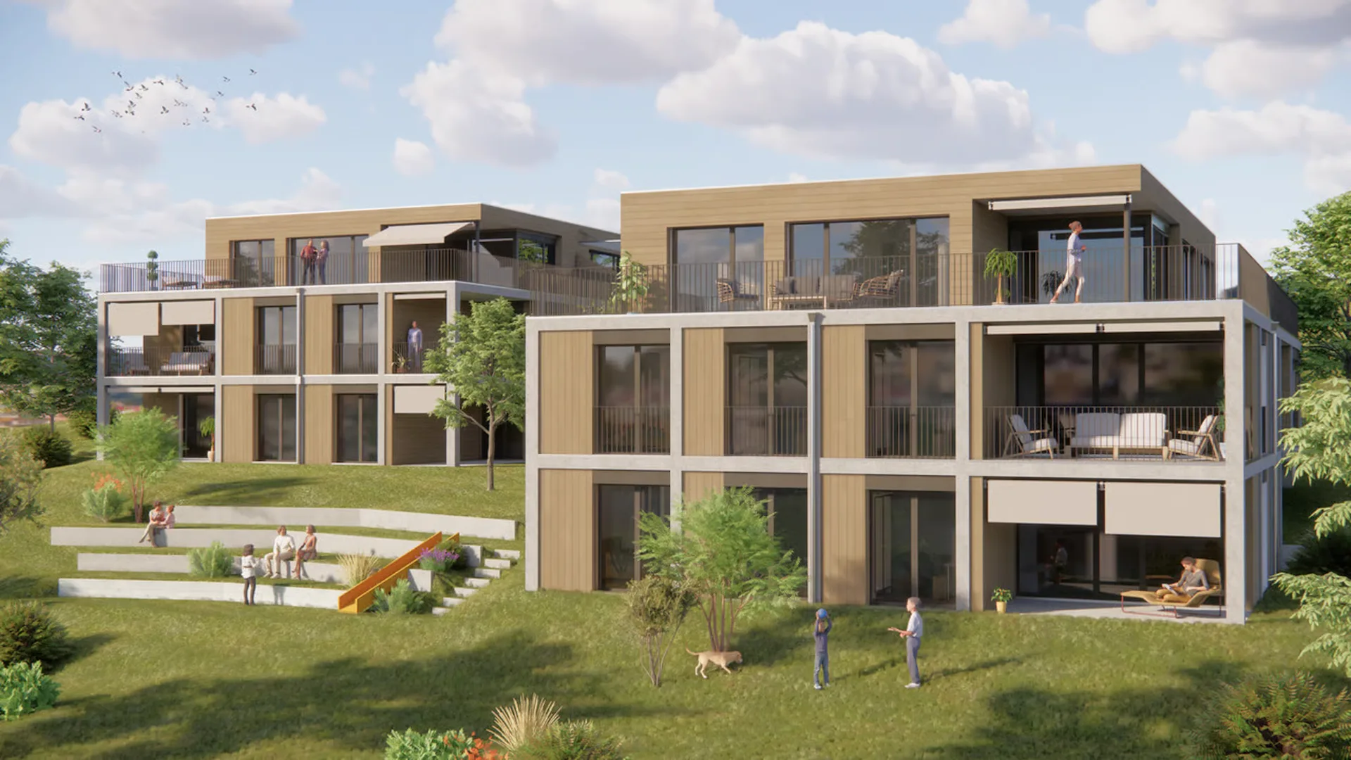 Panoramablick - Neubauprojekt in Steffisburg